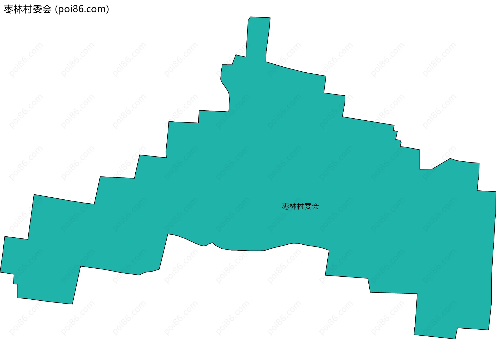 枣林村委会边界地图