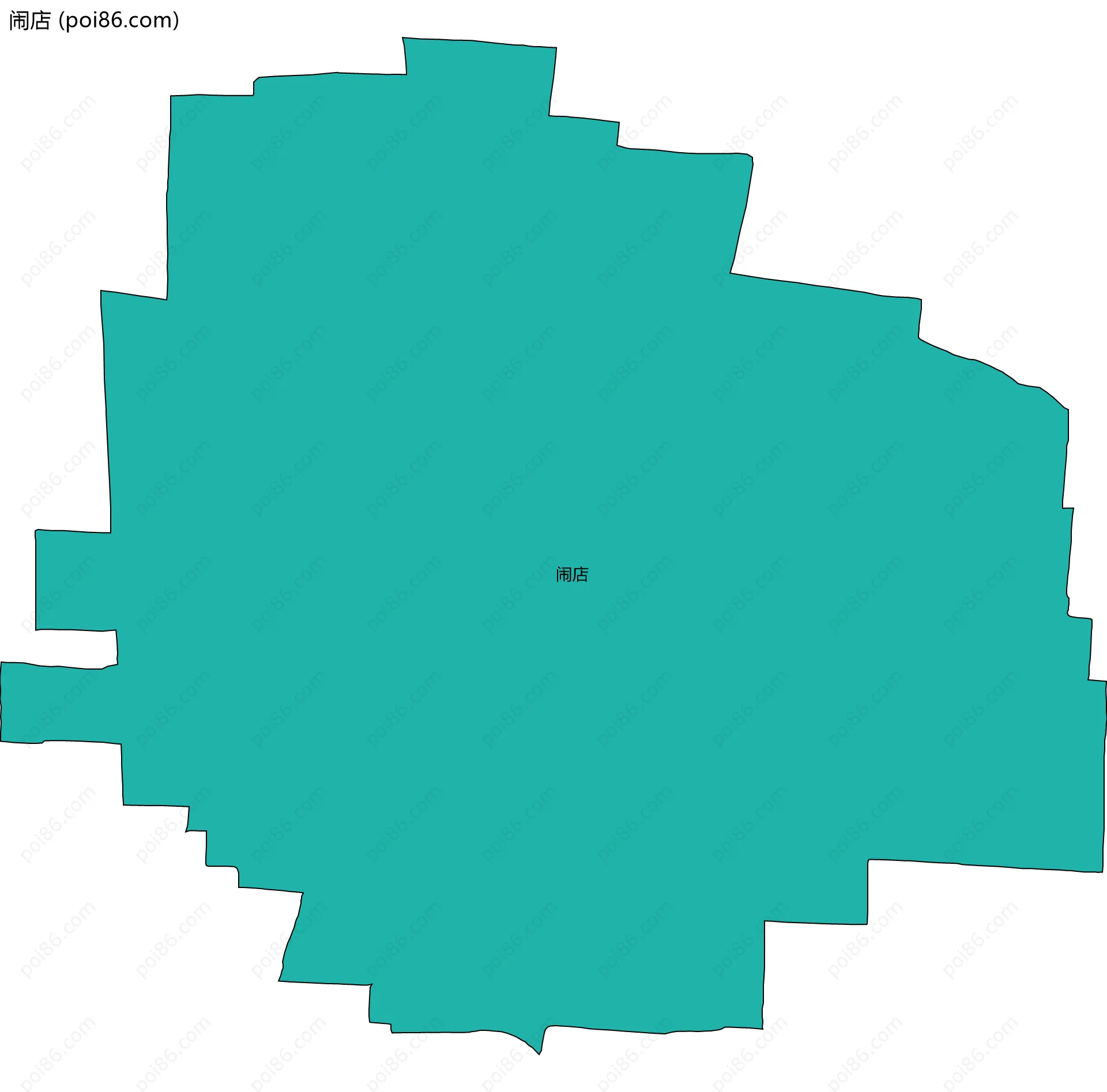 闹店边界地图