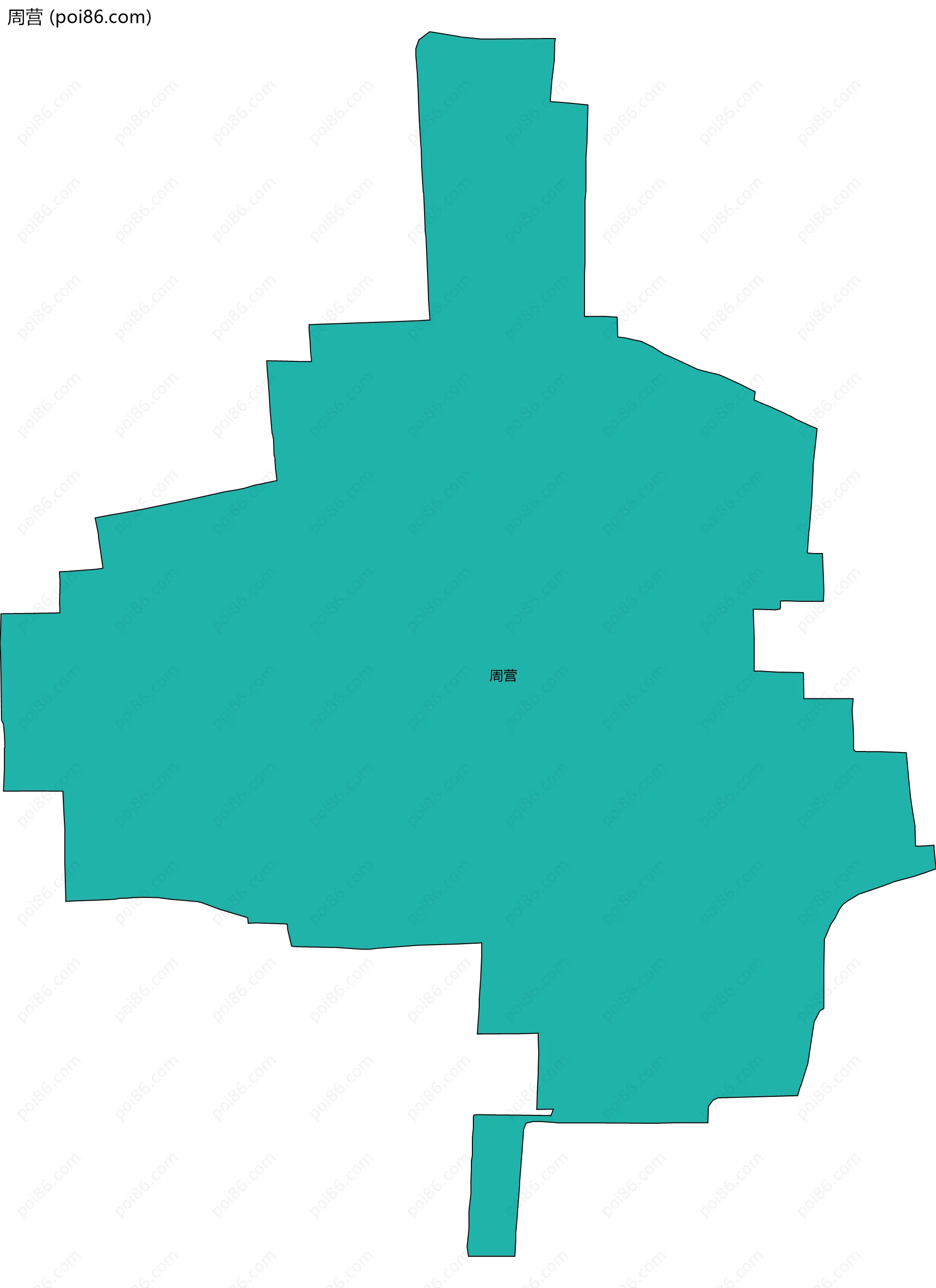 周营边界地图