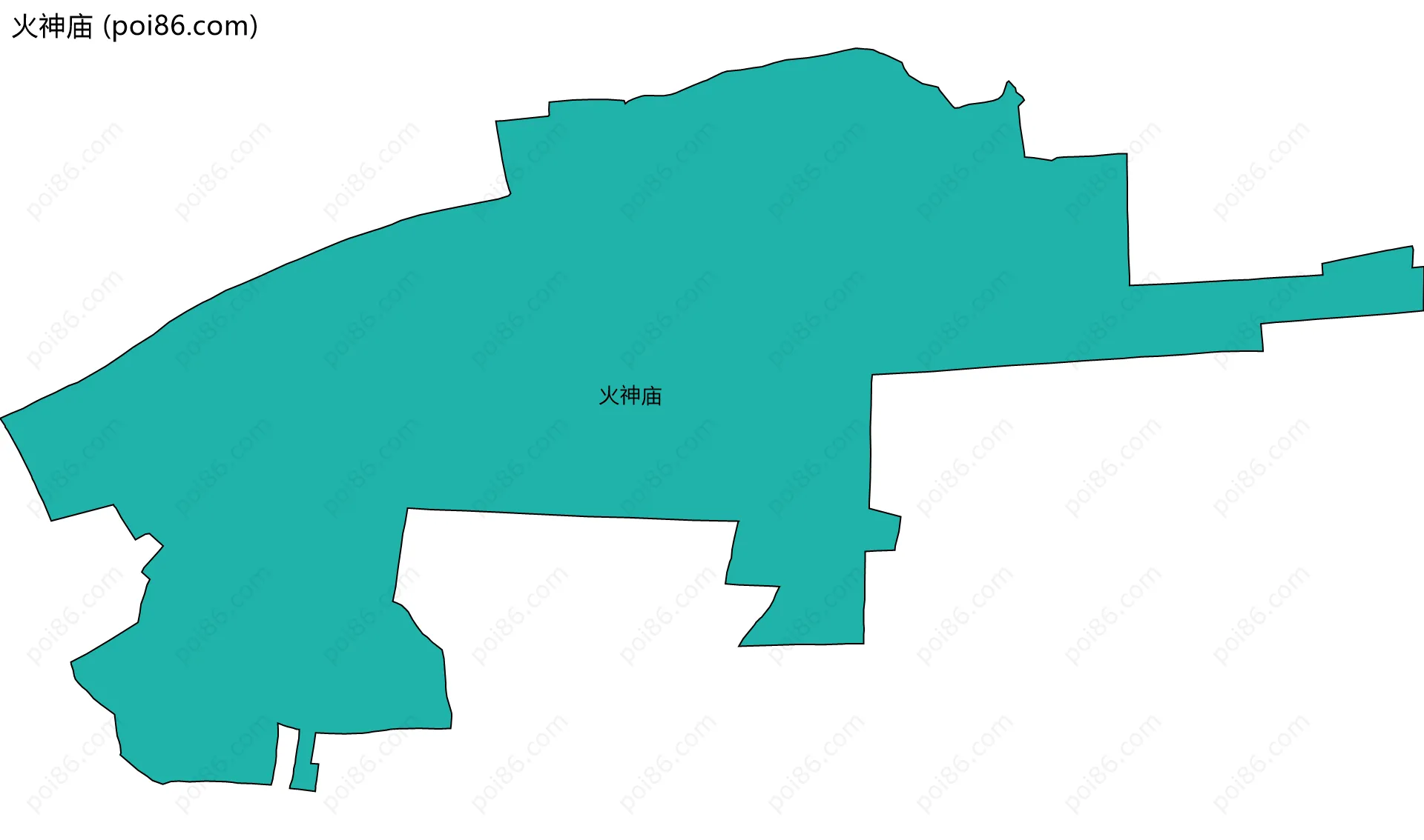 火神庙边界地图