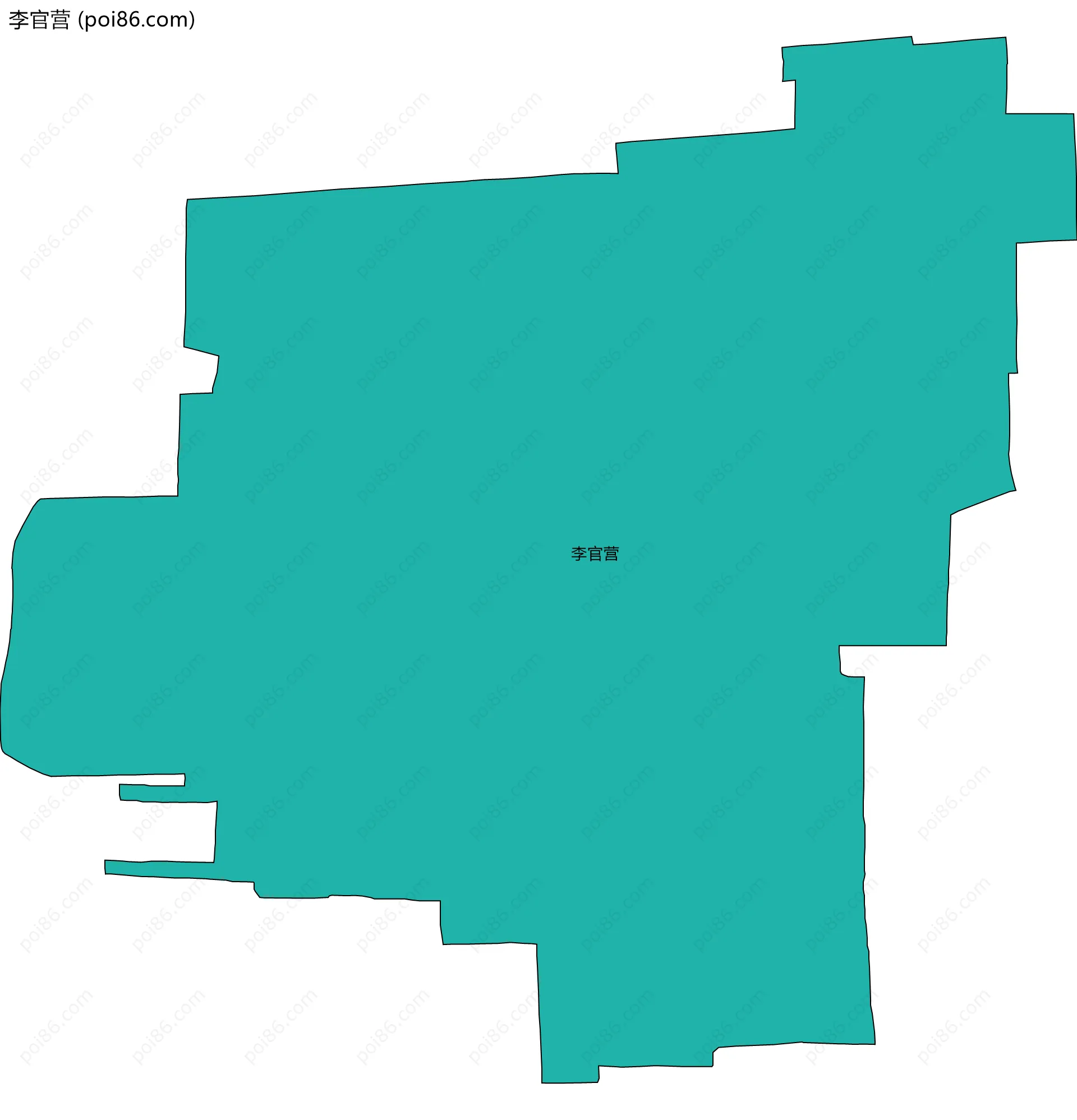 李官营边界地图
