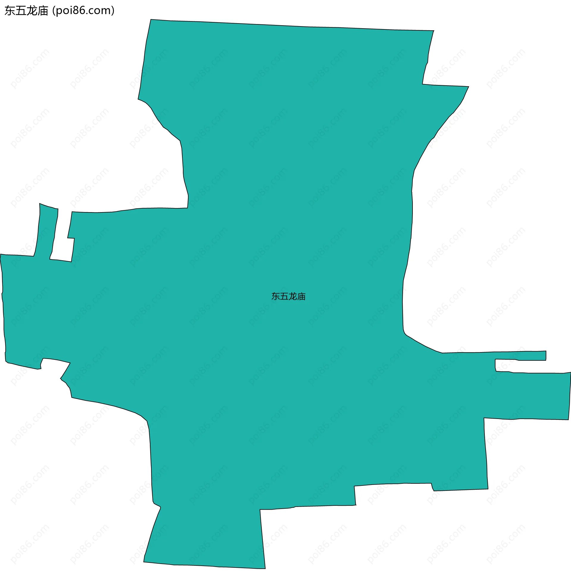 东五龙庙边界地图