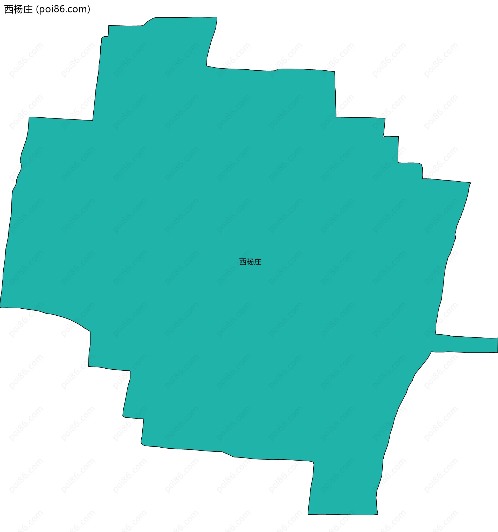 西杨庄边界地图