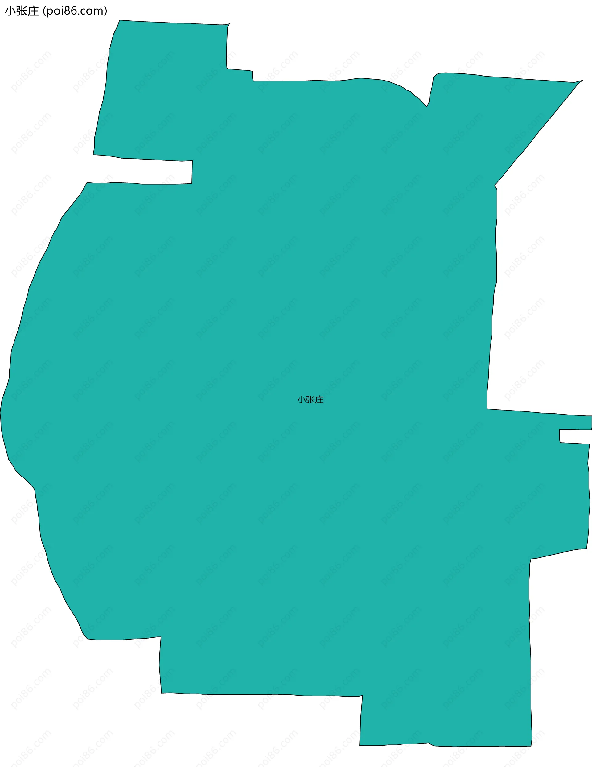 小张庄边界地图