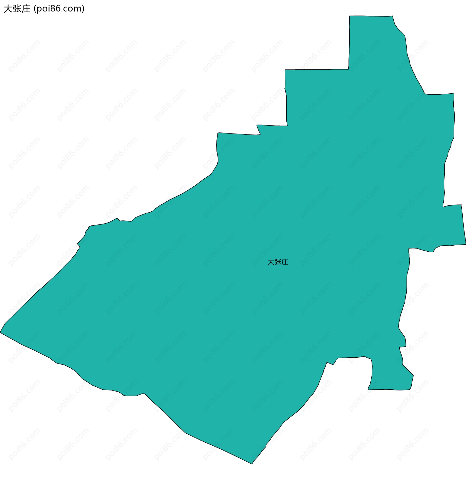 大张庄边界地图