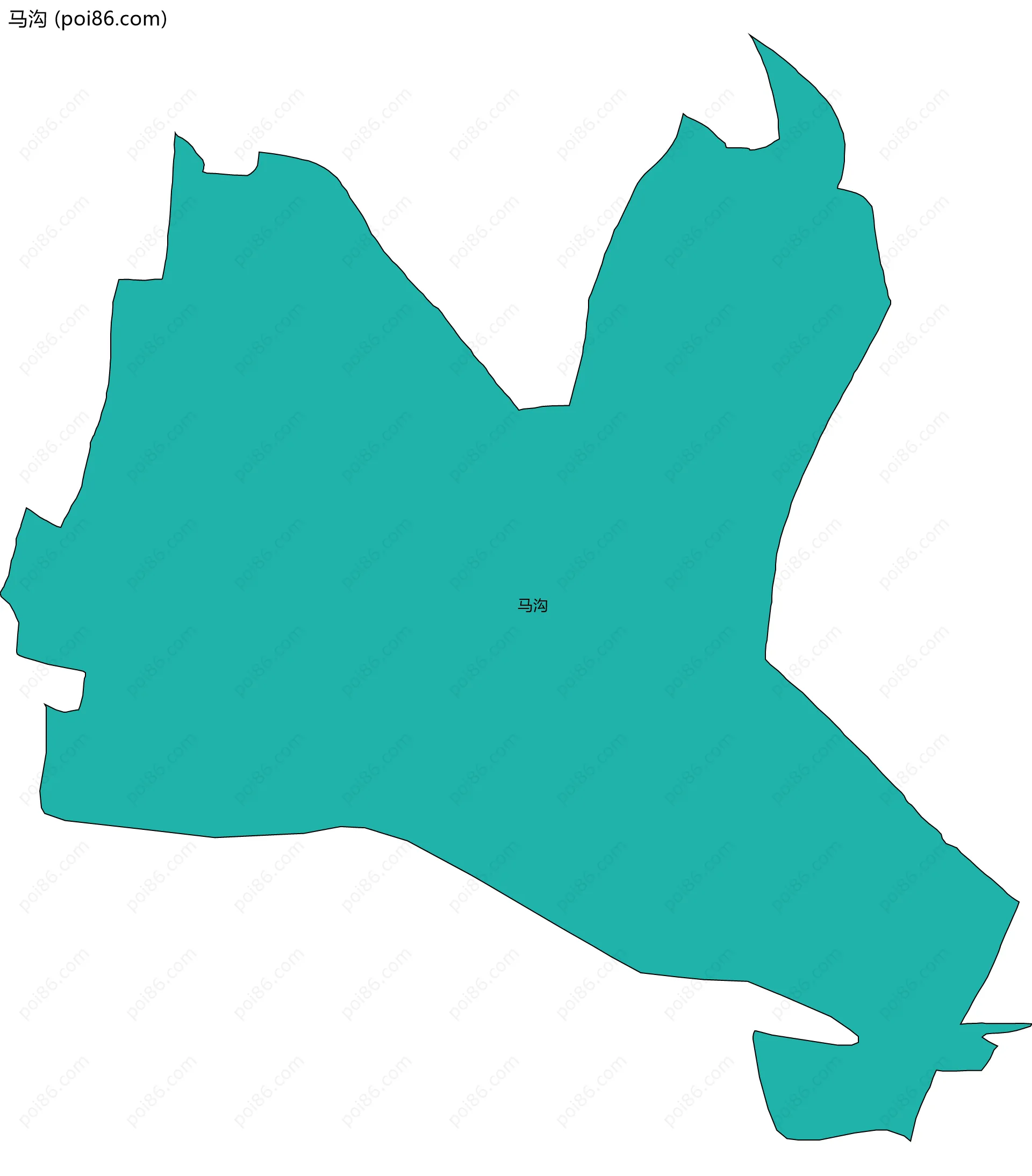 马沟边界地图