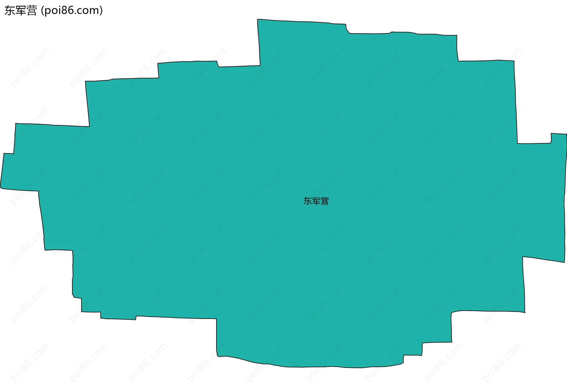 东军营边界地图
