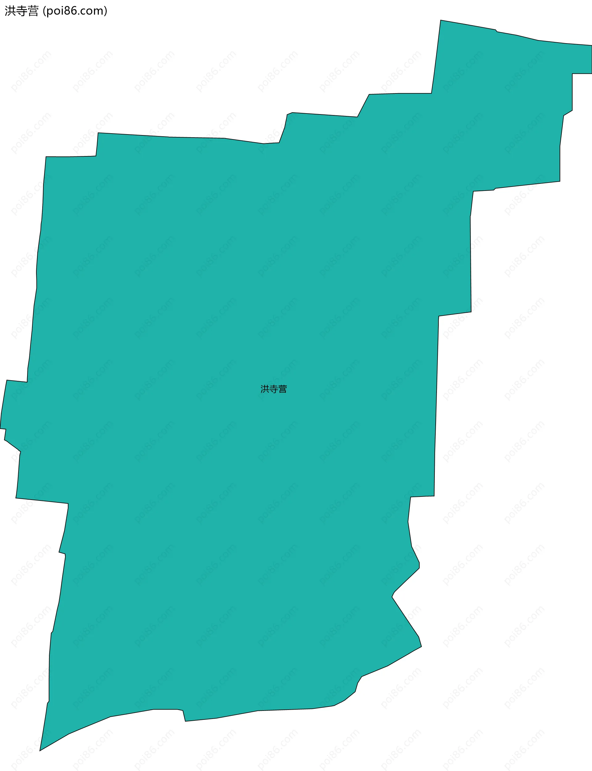 洪寺营边界地图