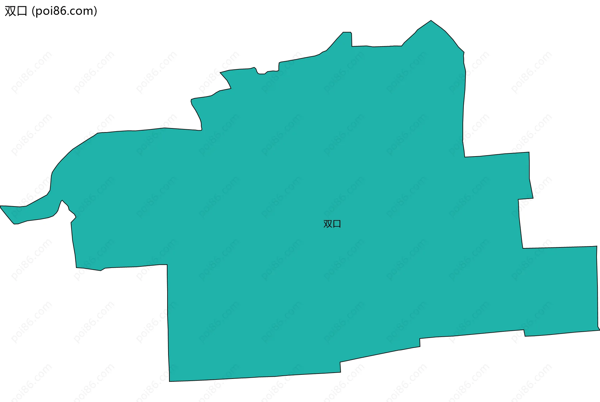 双口边界地图