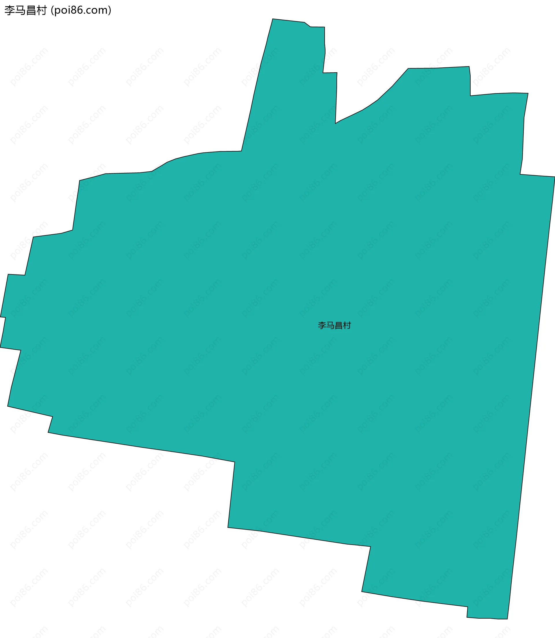 李马昌村边界地图
