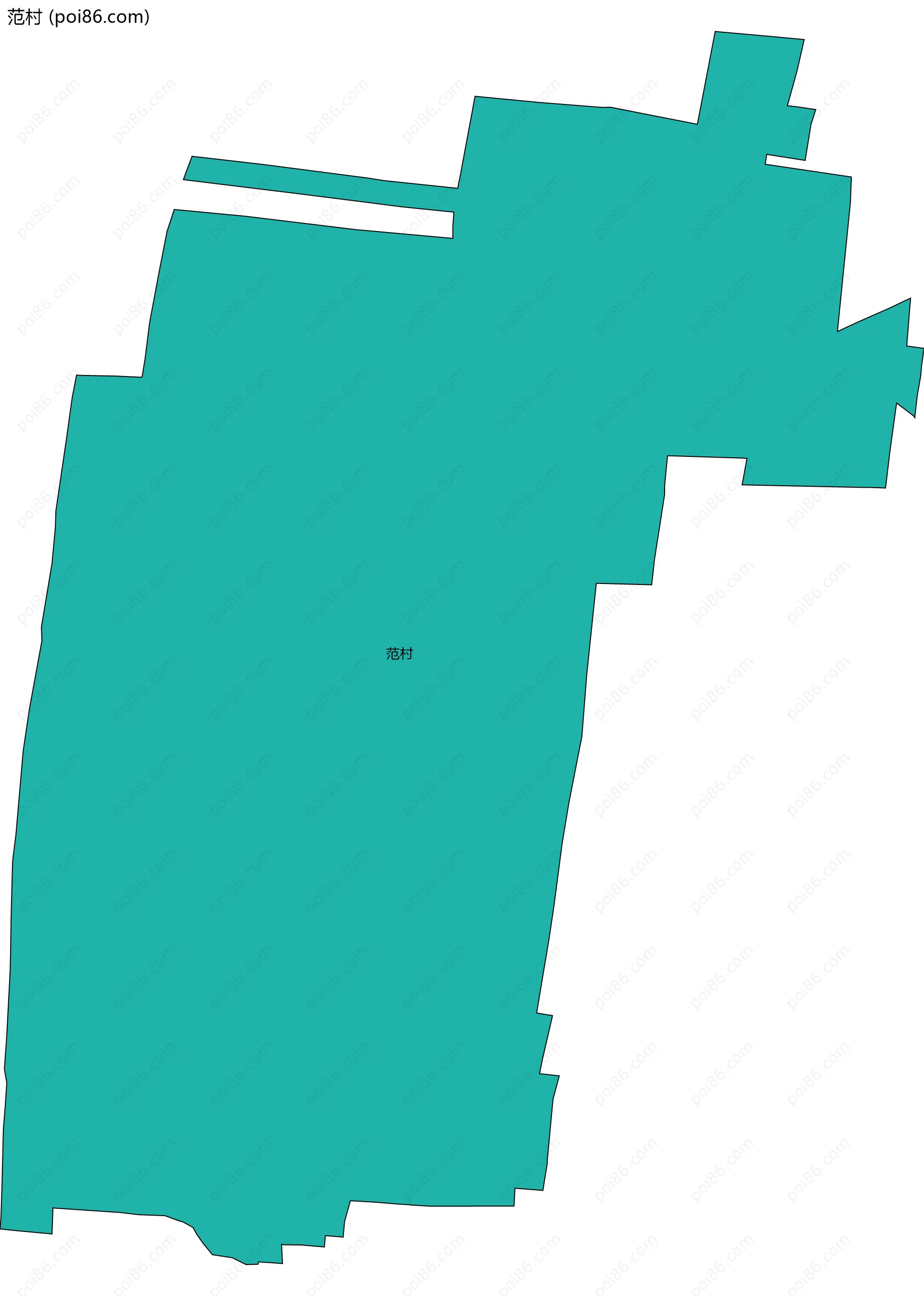 范村边界地图