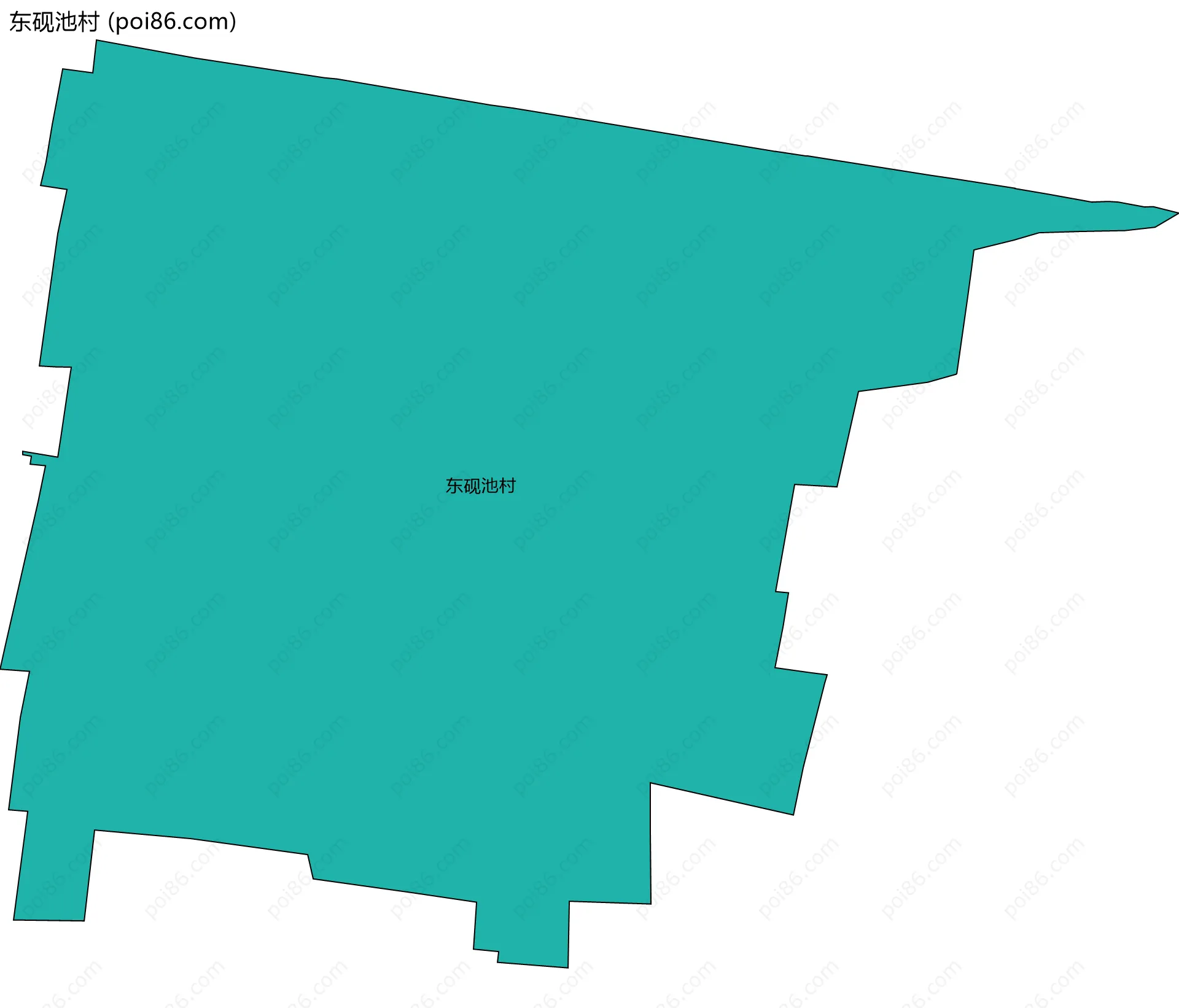 东砚池村边界地图
