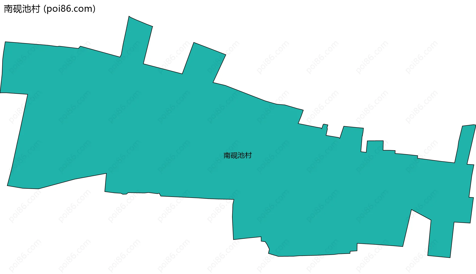 南砚池村边界地图