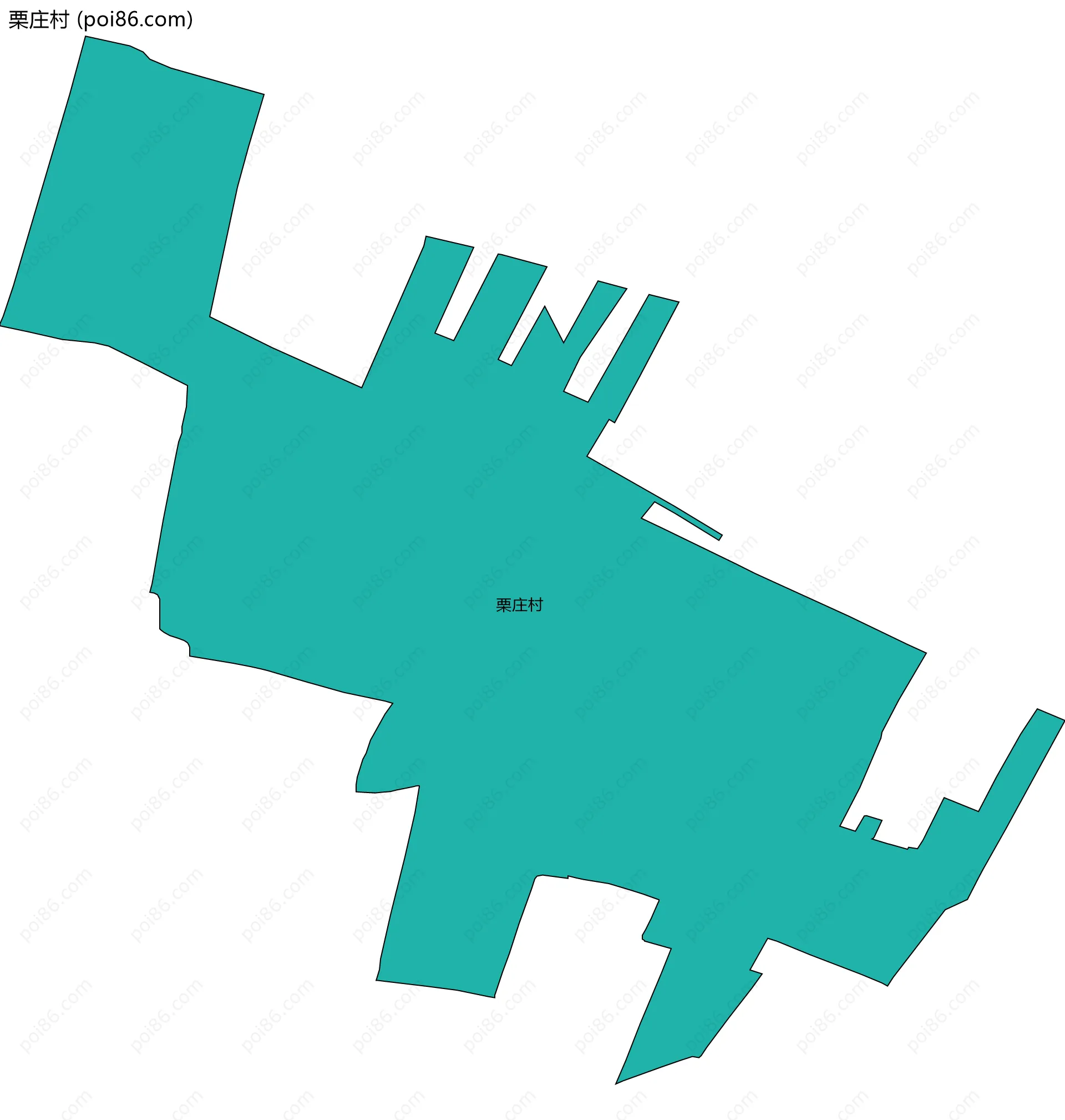 栗庄村边界地图