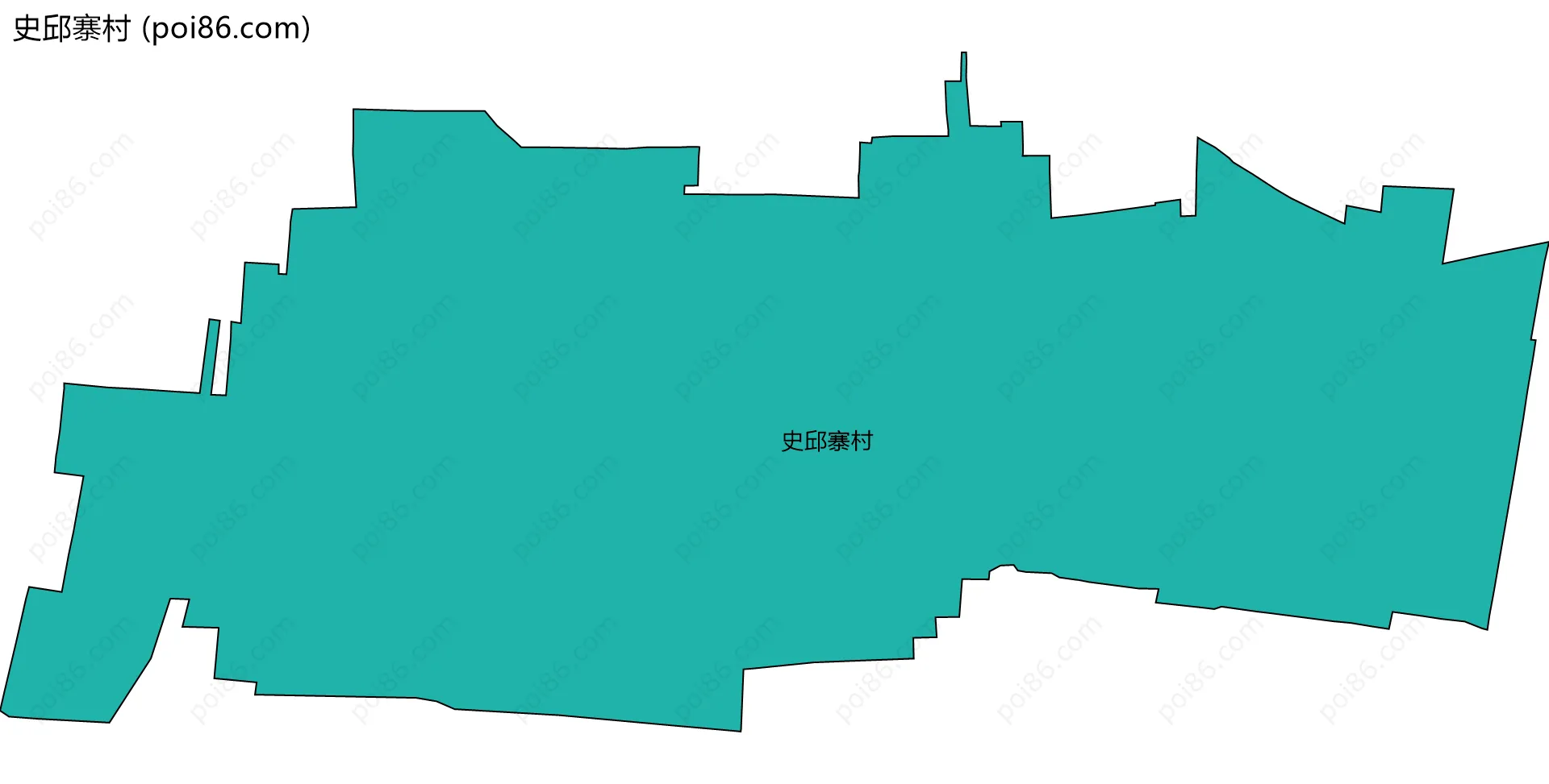 史邱寨村边界地图
