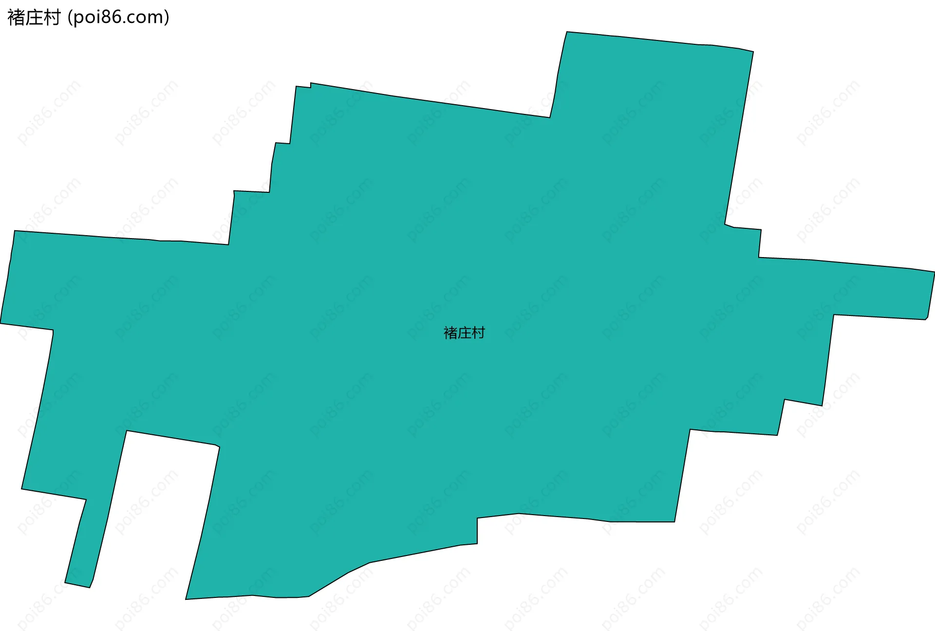 褚庄村边界地图