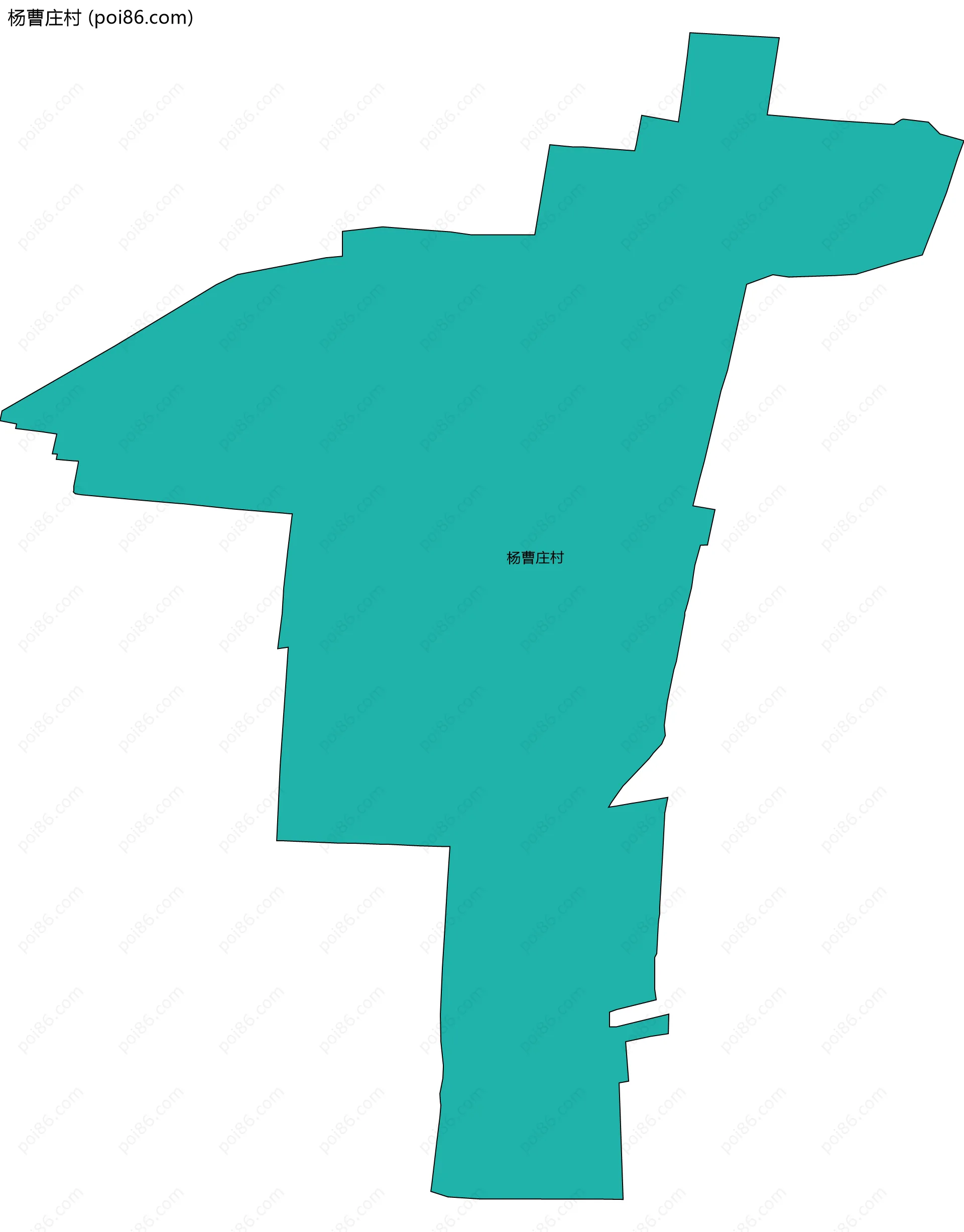 杨曹庄村边界地图