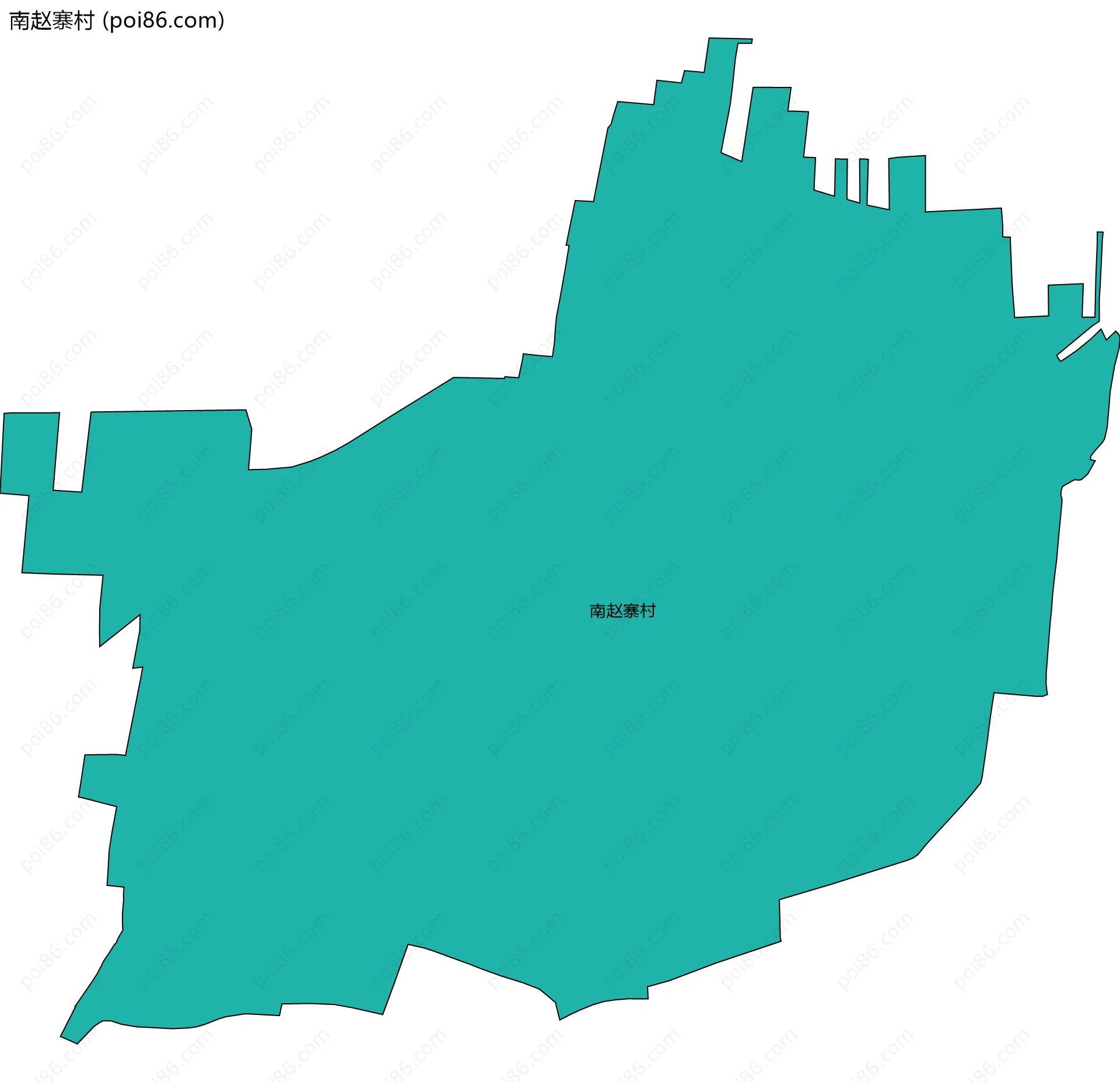 南赵寨村边界地图