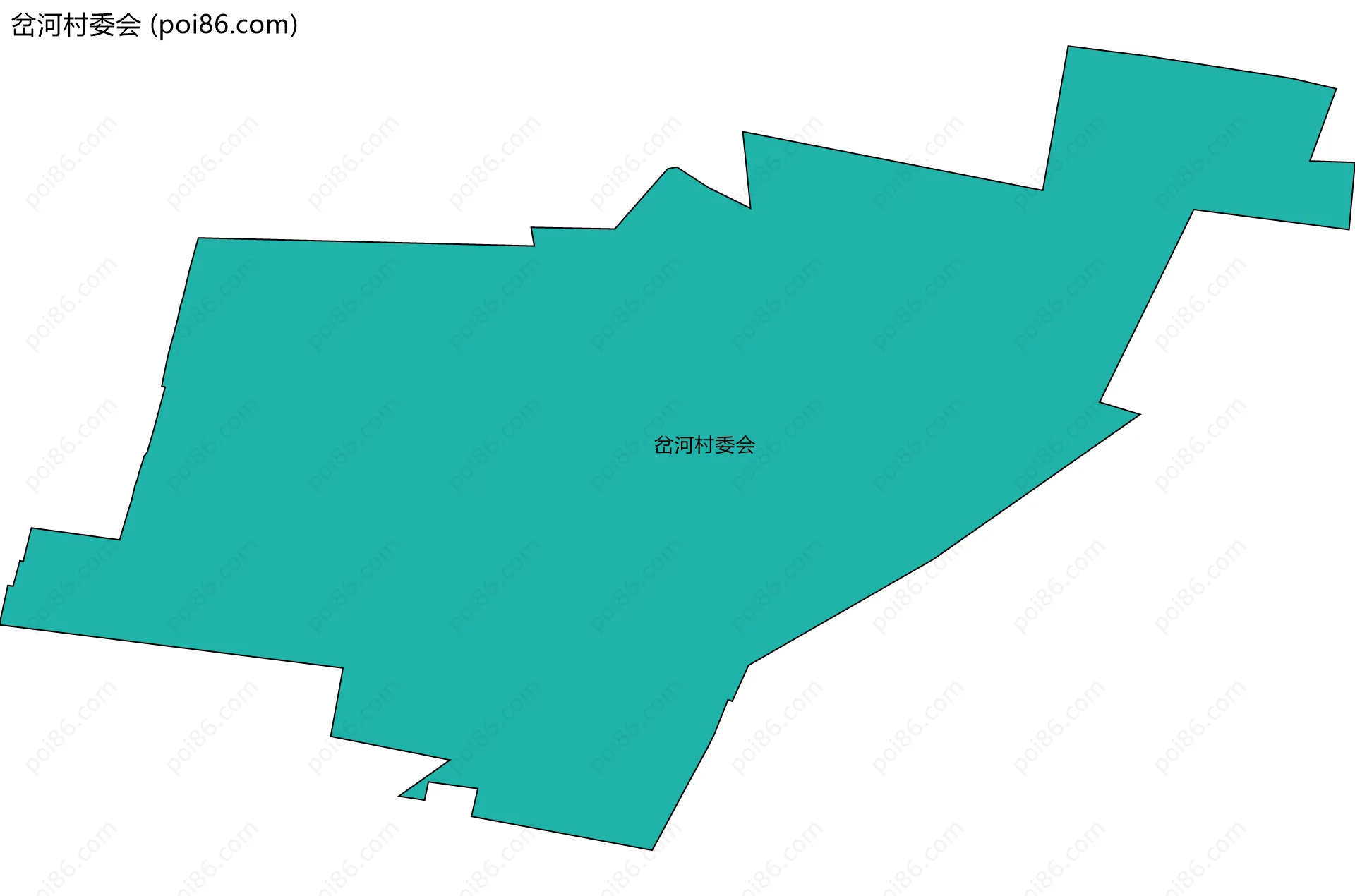 岔河村委会边界地图