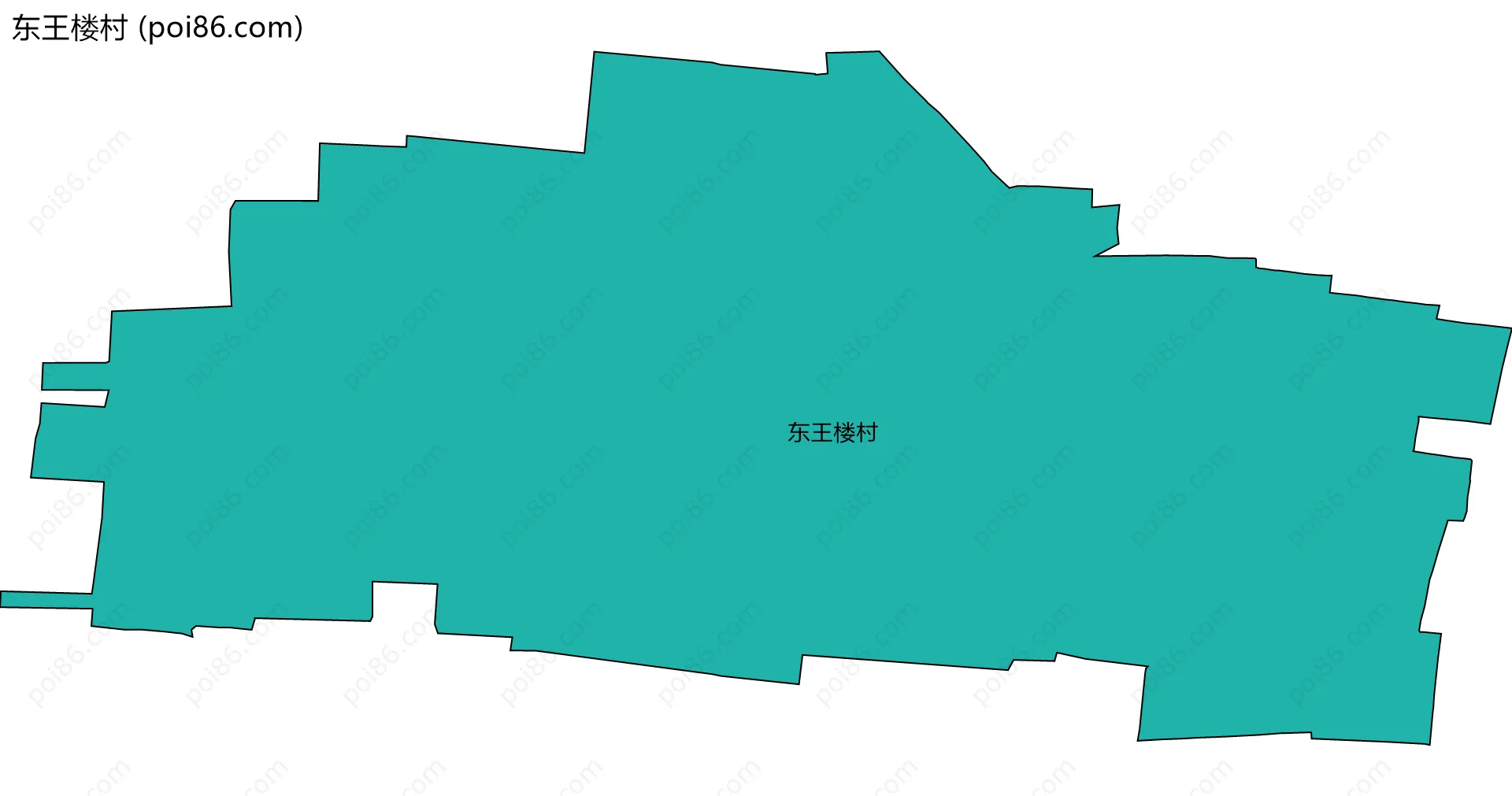 东王楼村边界地图