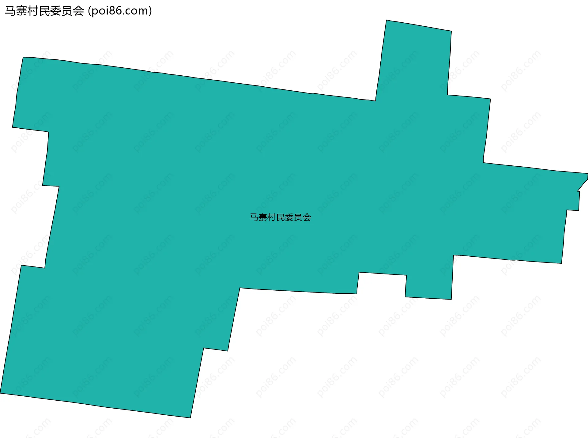 马寨村民委员会边界地图