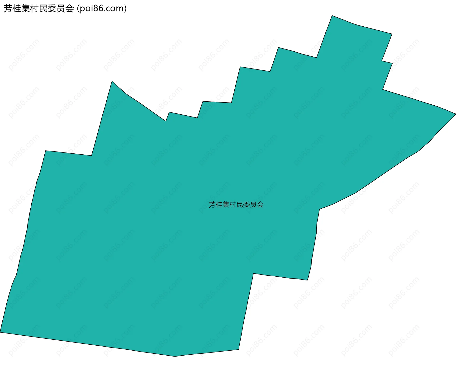 芳桂集村民委员会边界地图