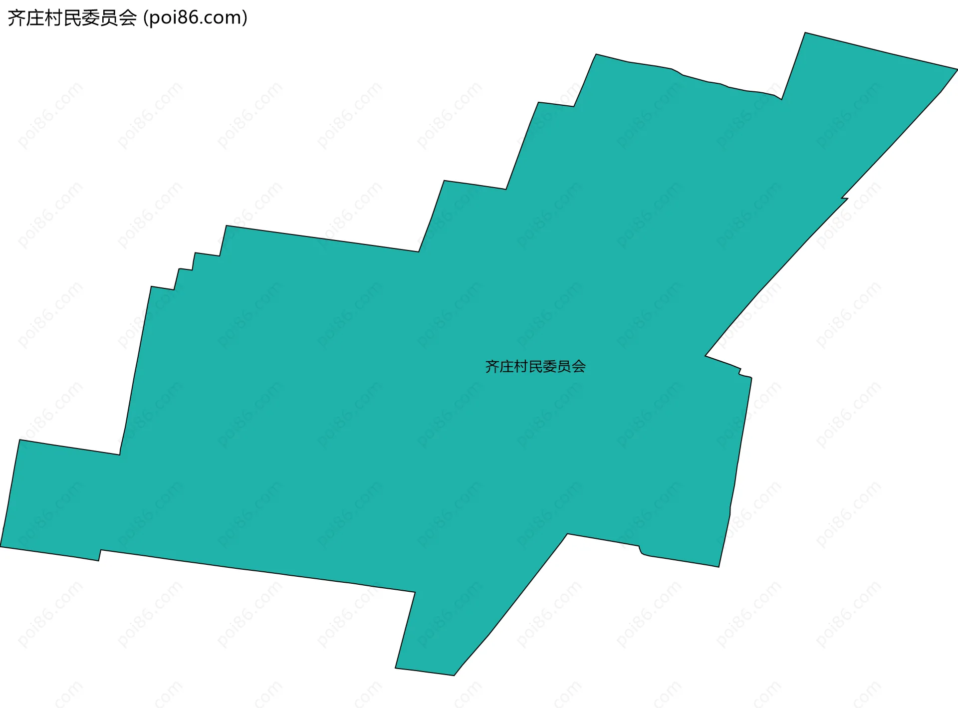齐庄村民委员会边界地图