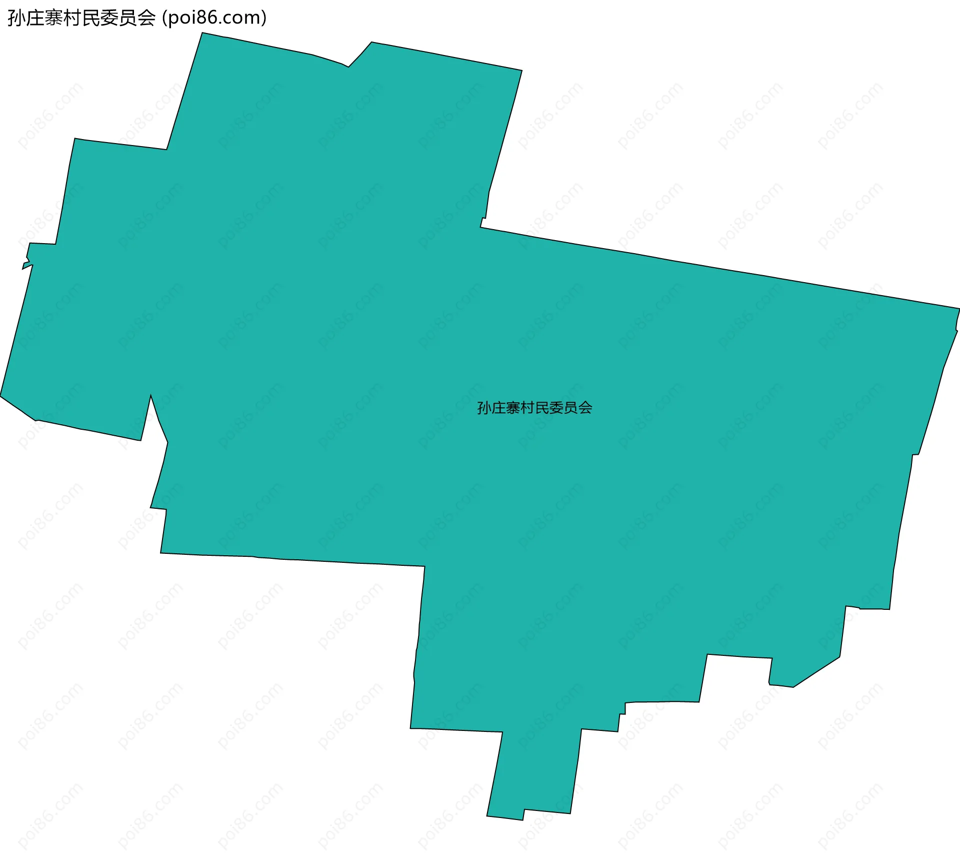 孙庄寨村民委员会边界地图