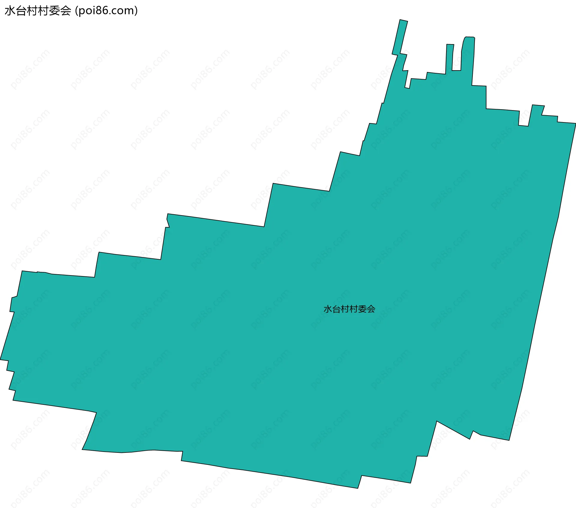 水台村村委会边界地图