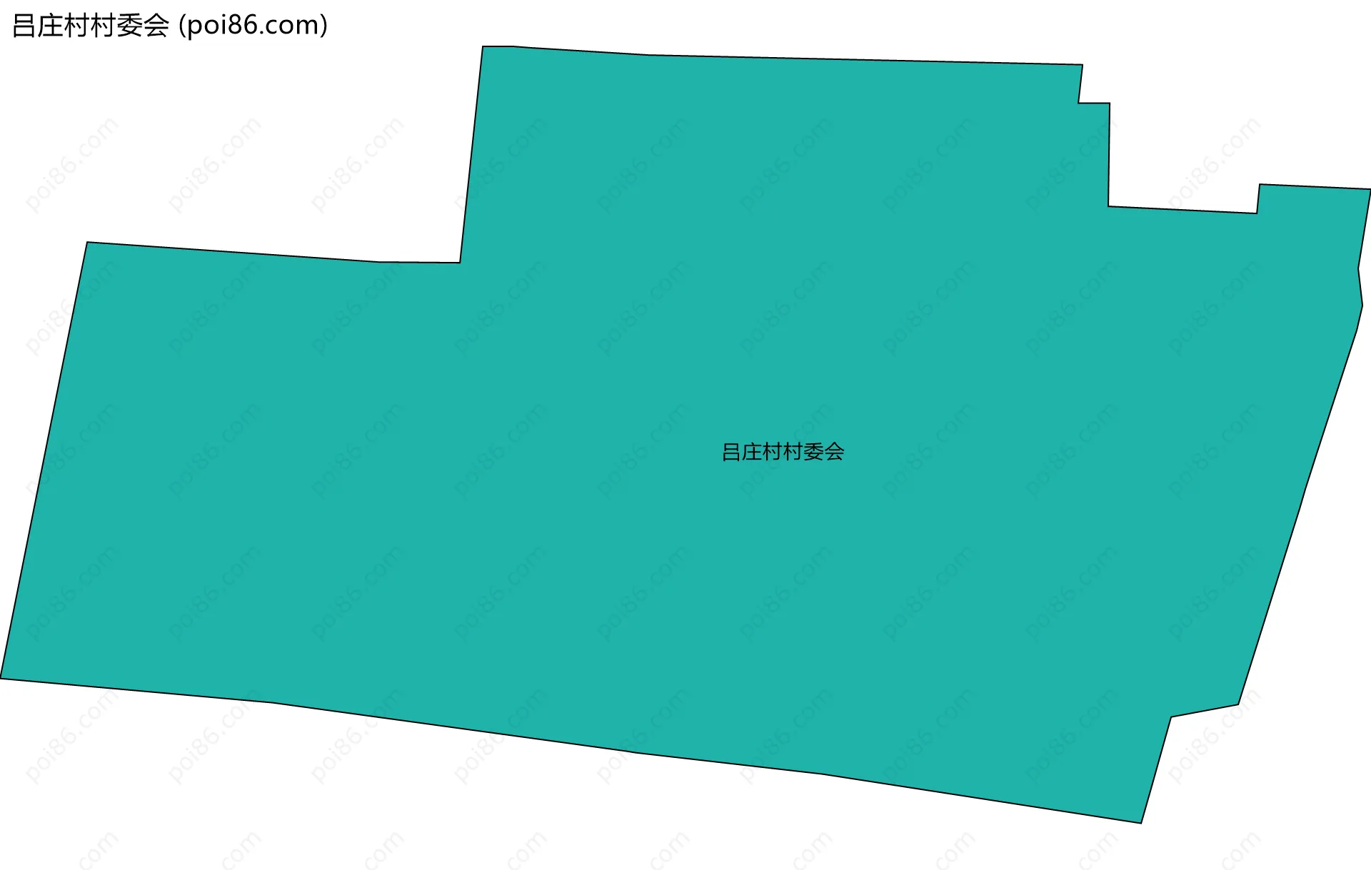 吕庄村村委会边界地图