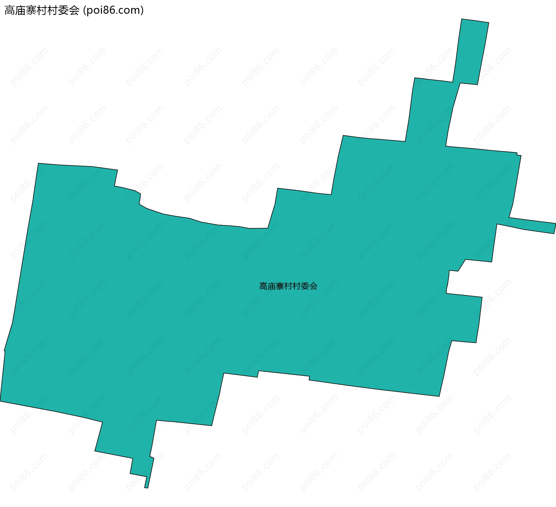 高庙寨村村委会边界地图