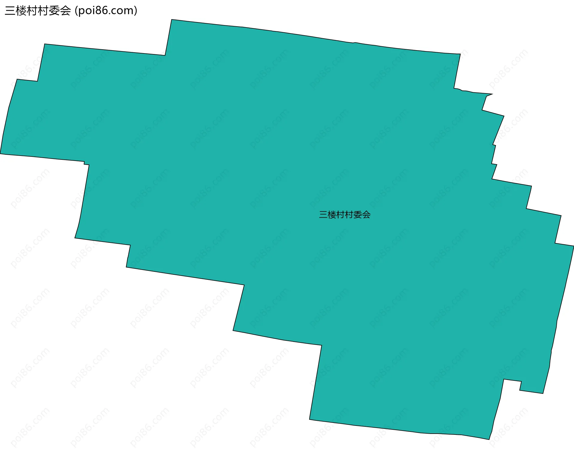 三楼村村委会边界地图