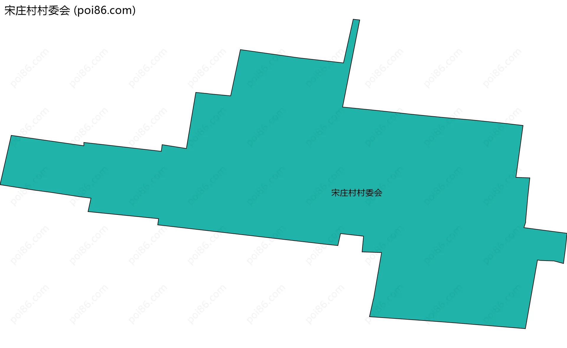 宋庄村村委会边界地图