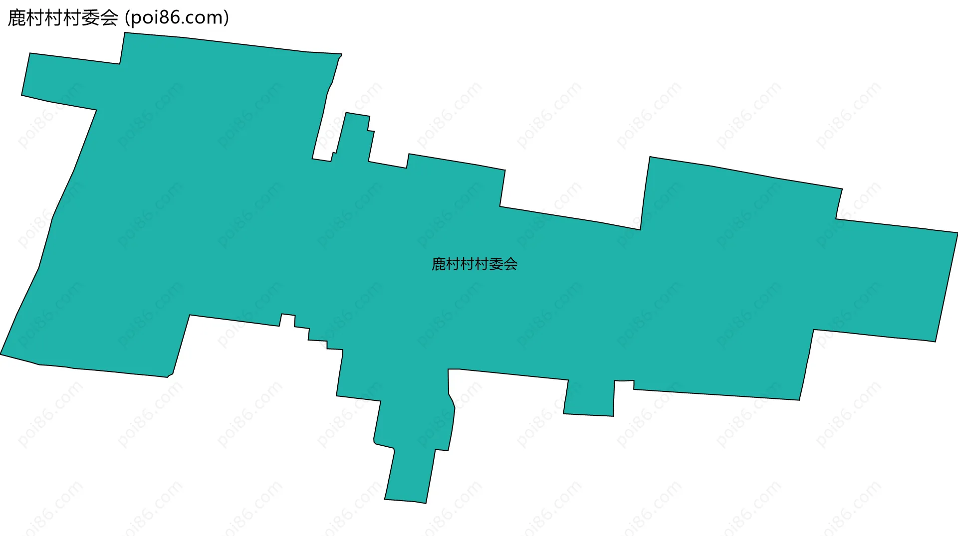 鹿村村村委会边界地图