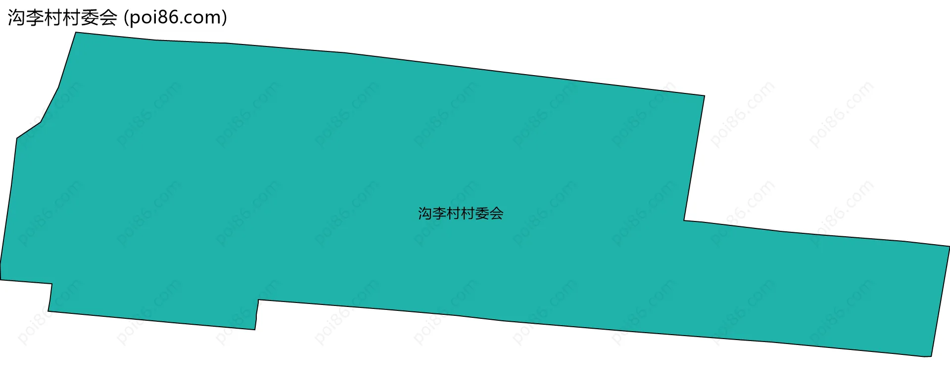 沟李村村委会边界地图