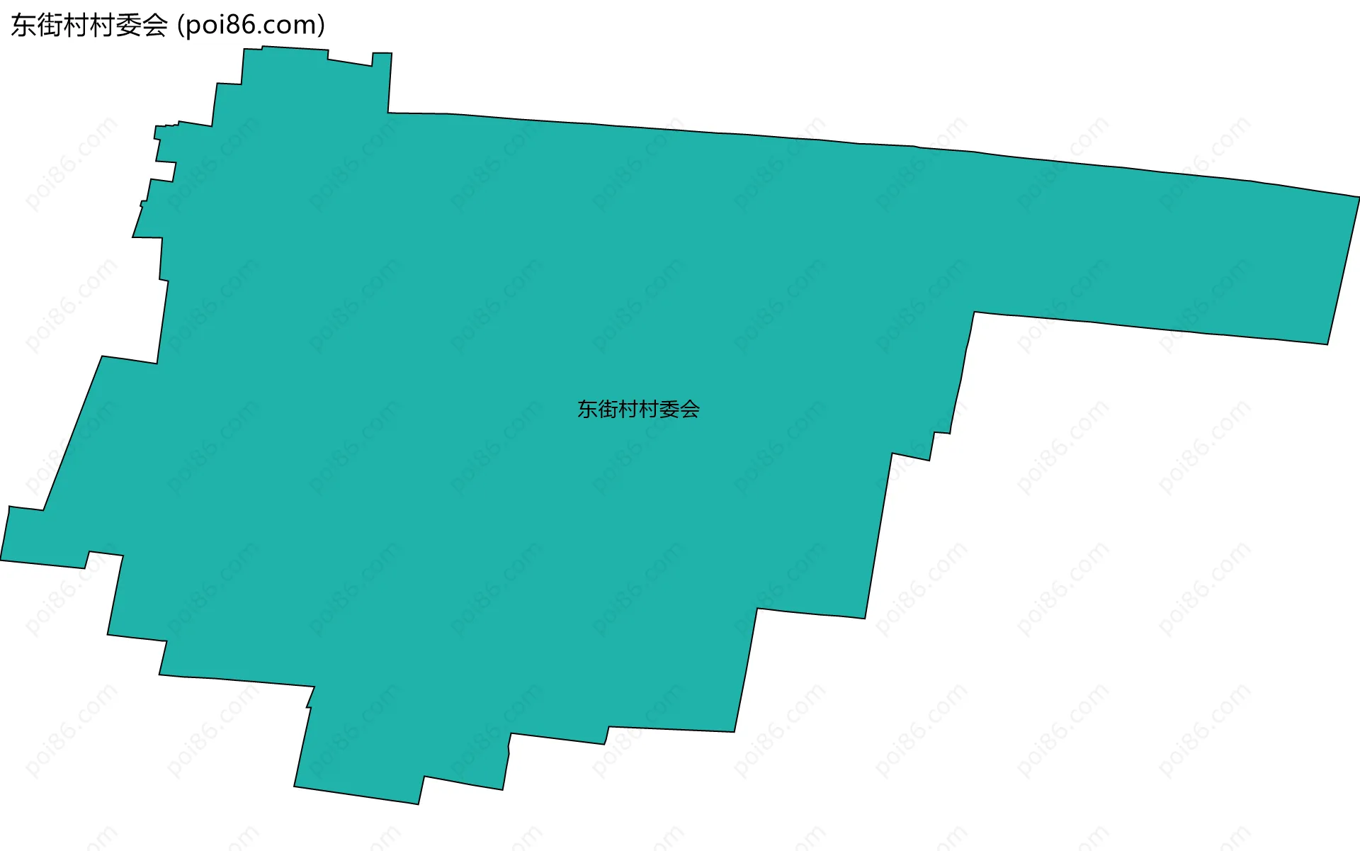 东街村村委会边界地图