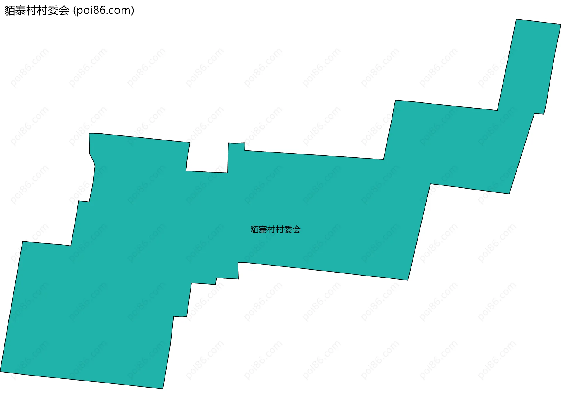 貊寨村村委会边界地图