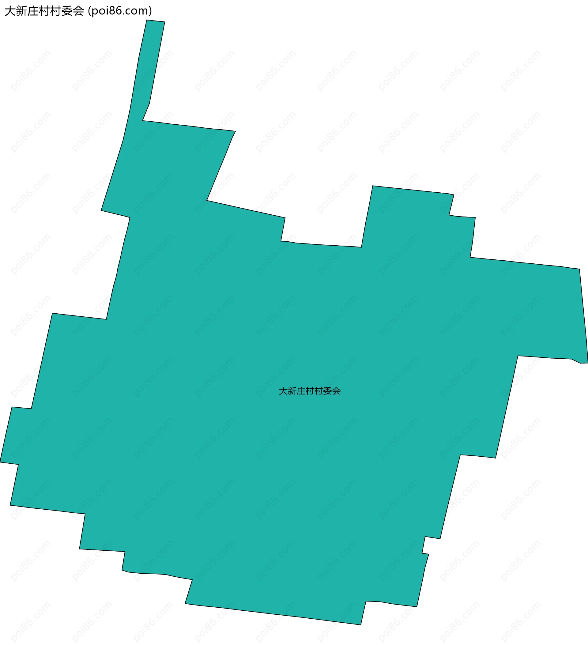 大新庄村村委会边界地图