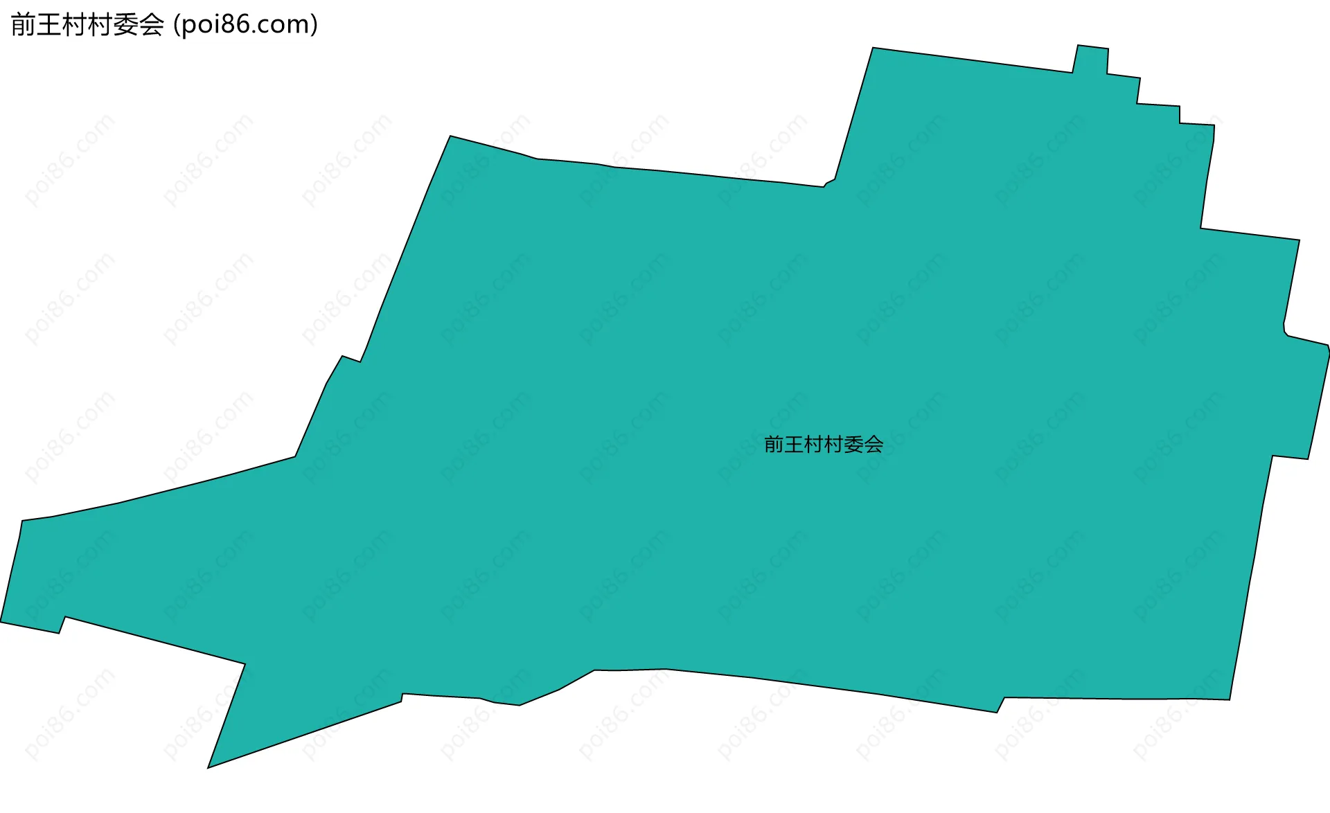 前王村村委会边界地图