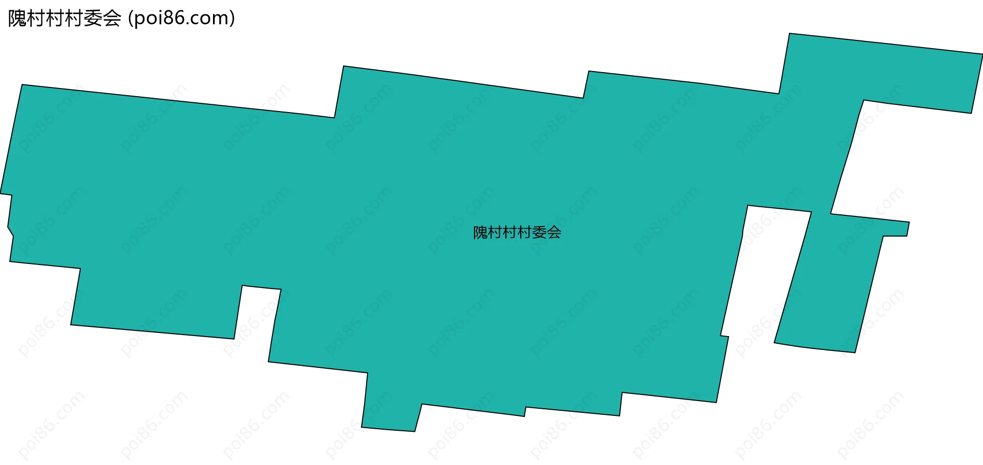 隗村村村委会边界地图