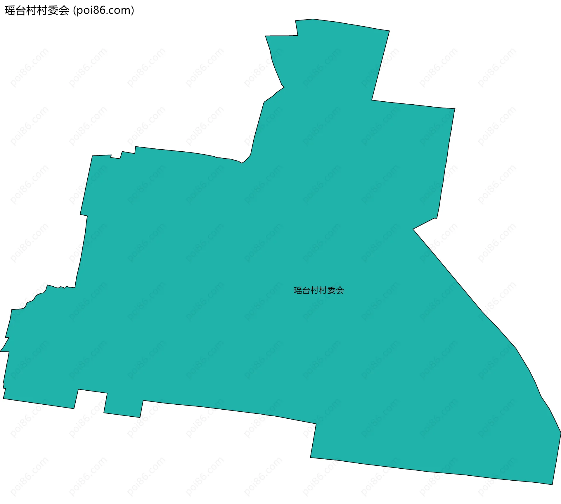 瑶台村村委会边界地图