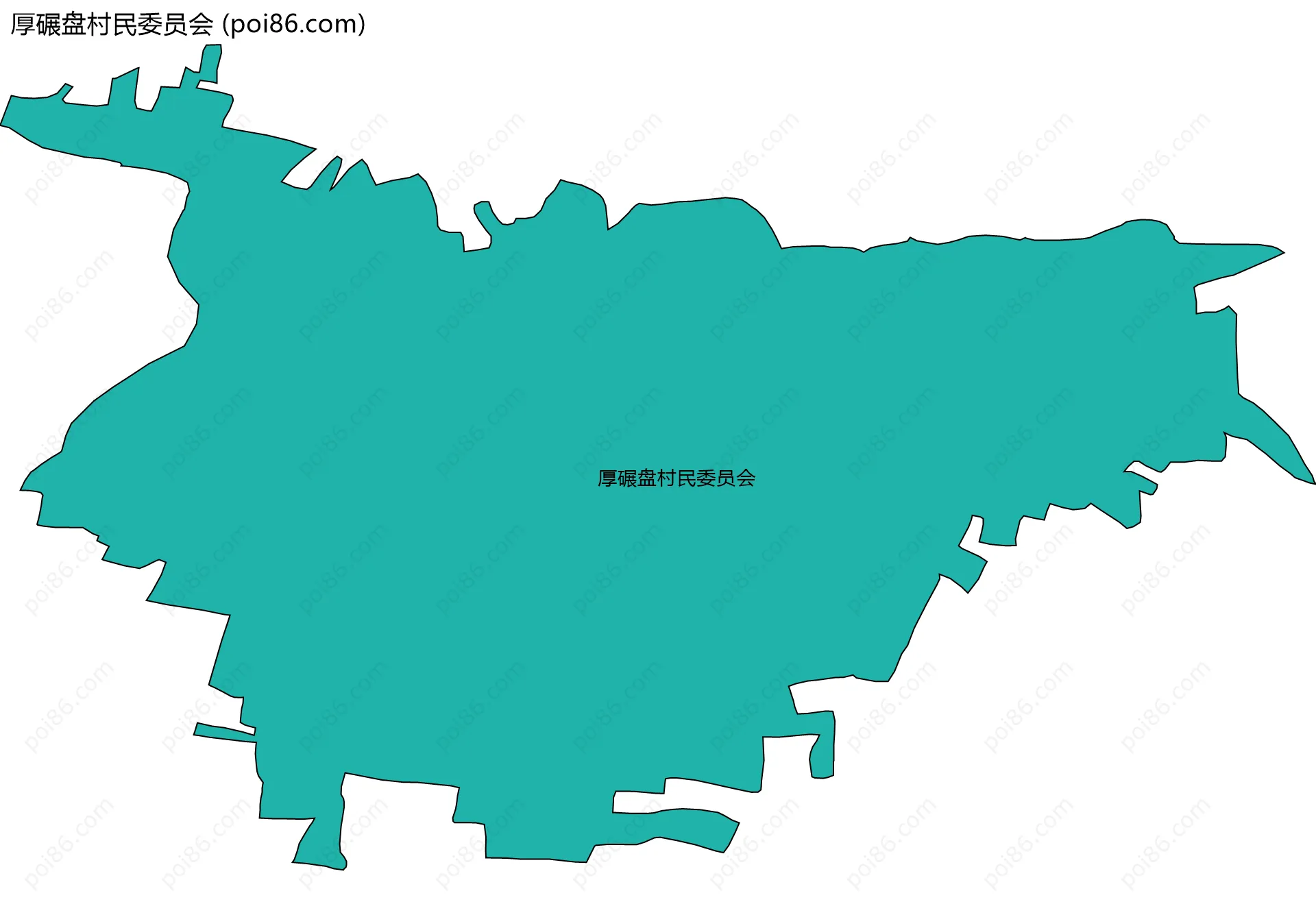 厚碾盘村民委员会边界地图