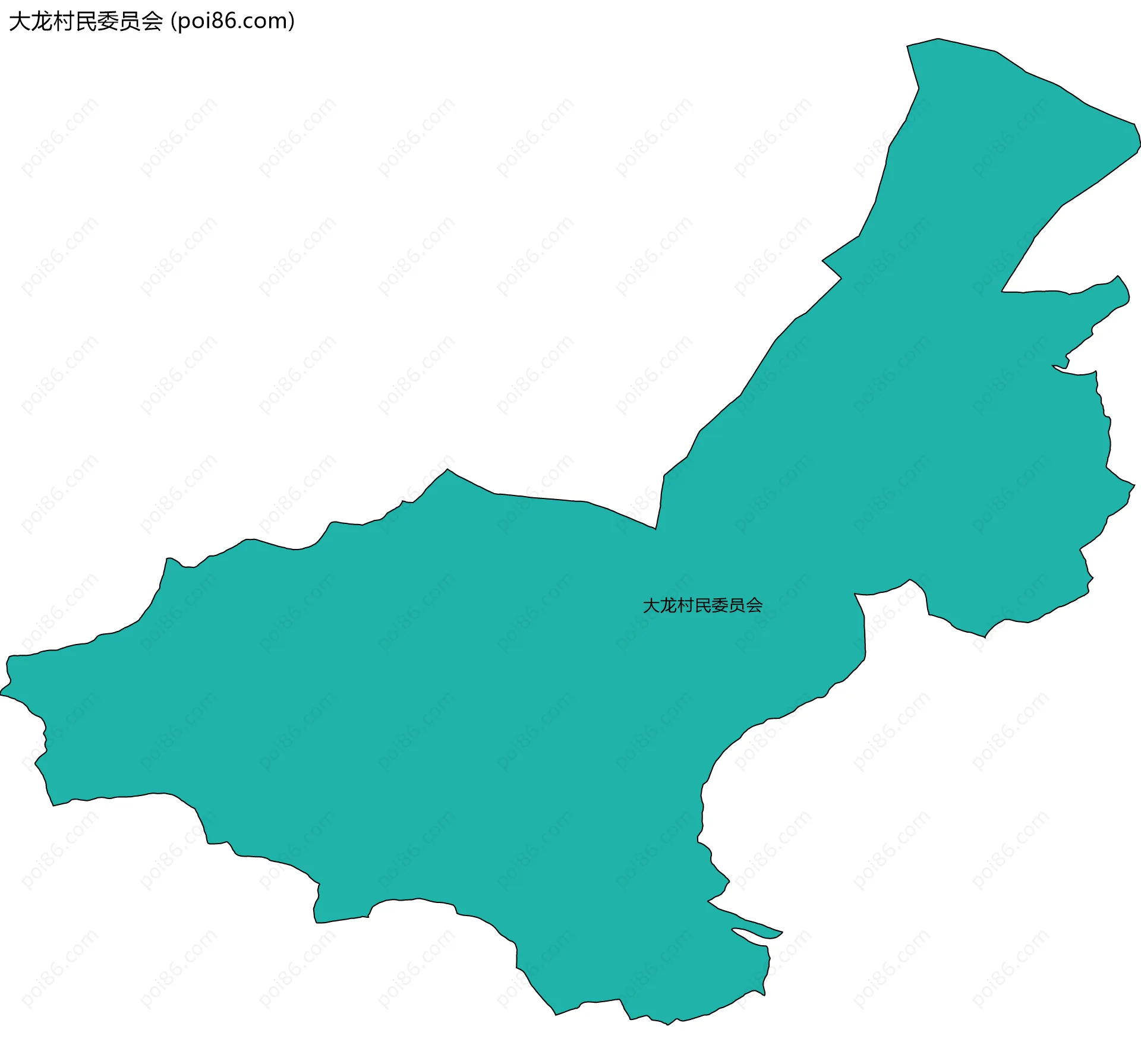 大龙村民委员会边界地图