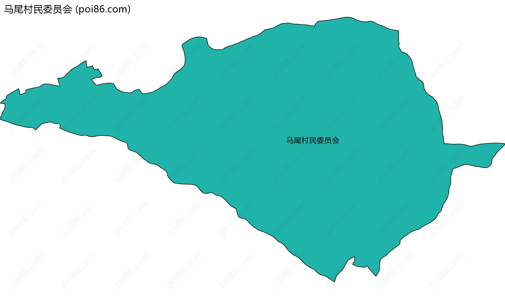 马尾村民委员会边界地图