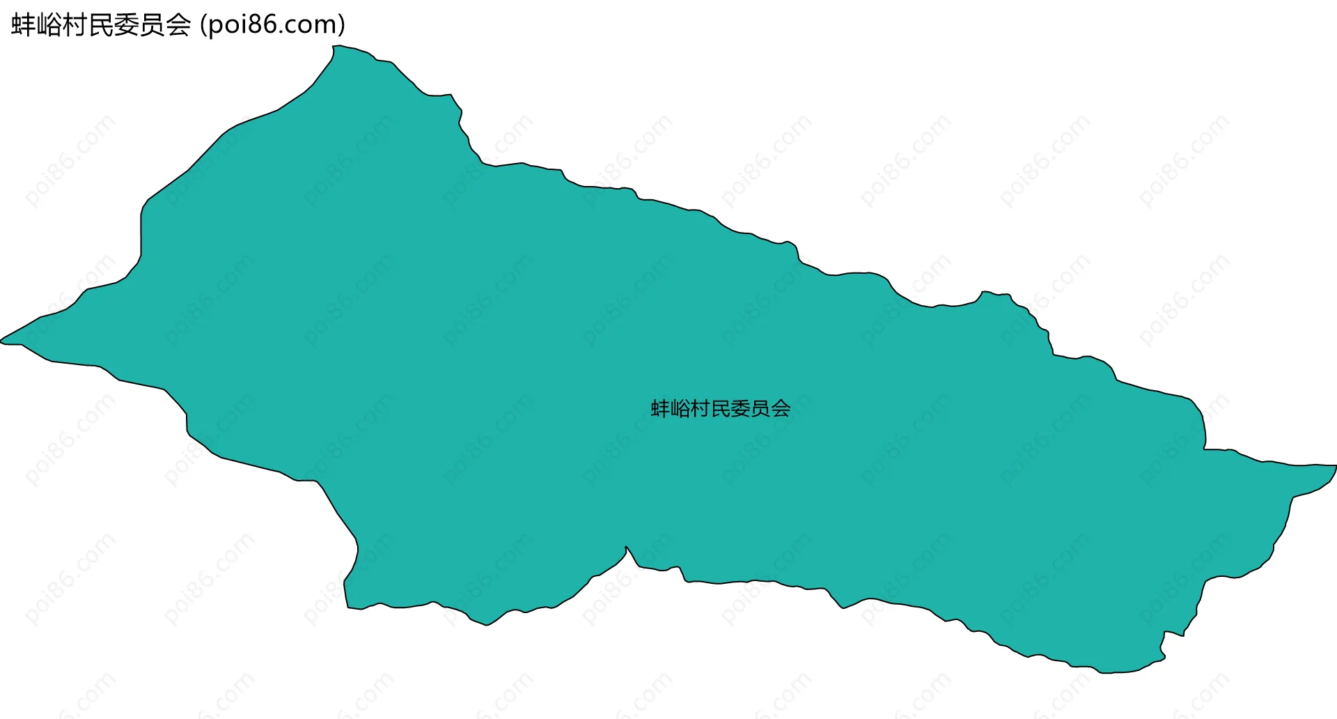 蚌峪村民委员会边界地图