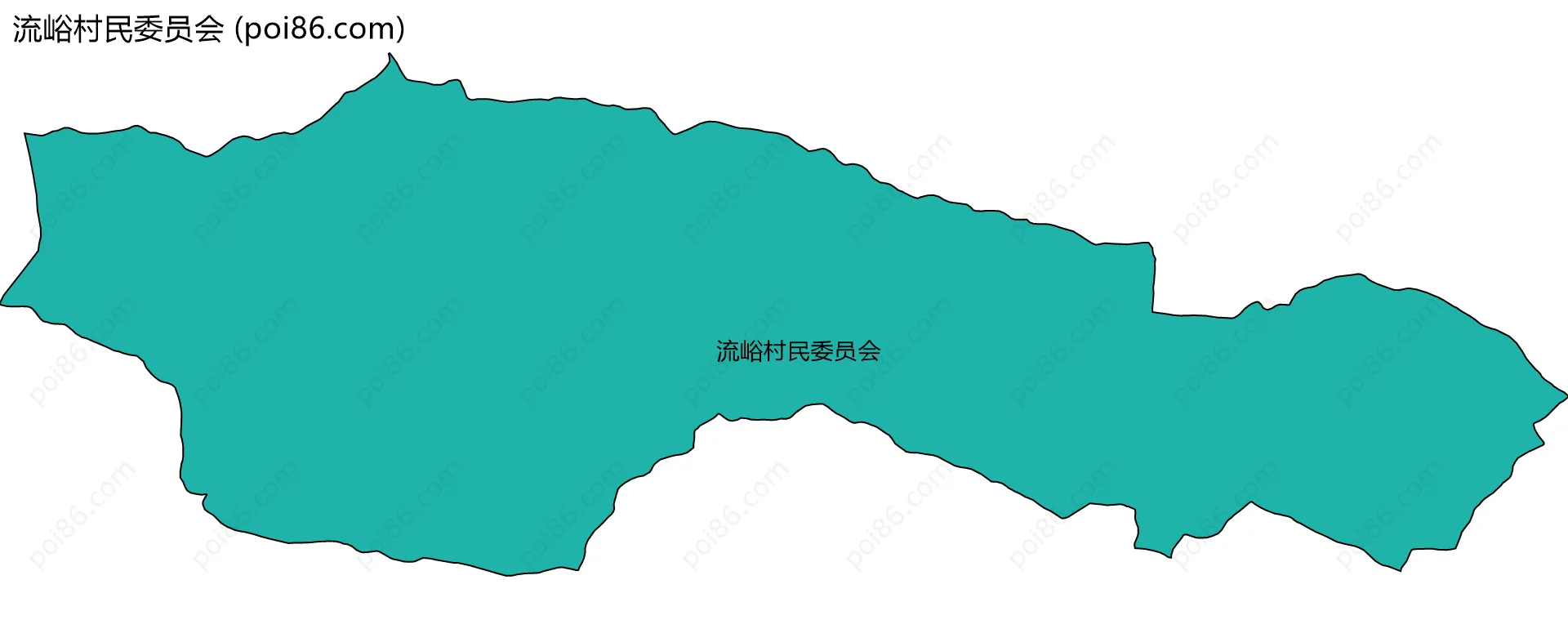 流峪村民委员会边界地图