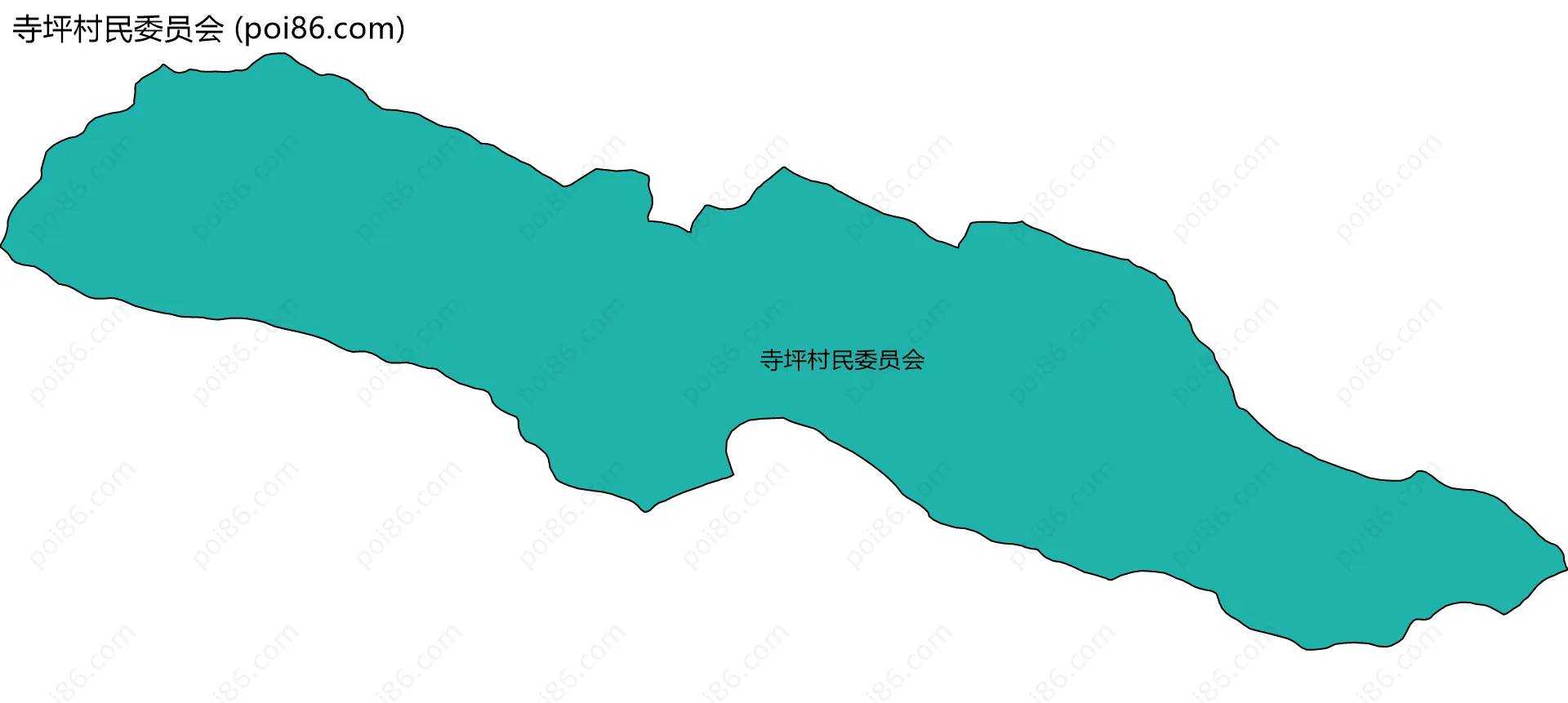 寺坪村民委员会边界地图