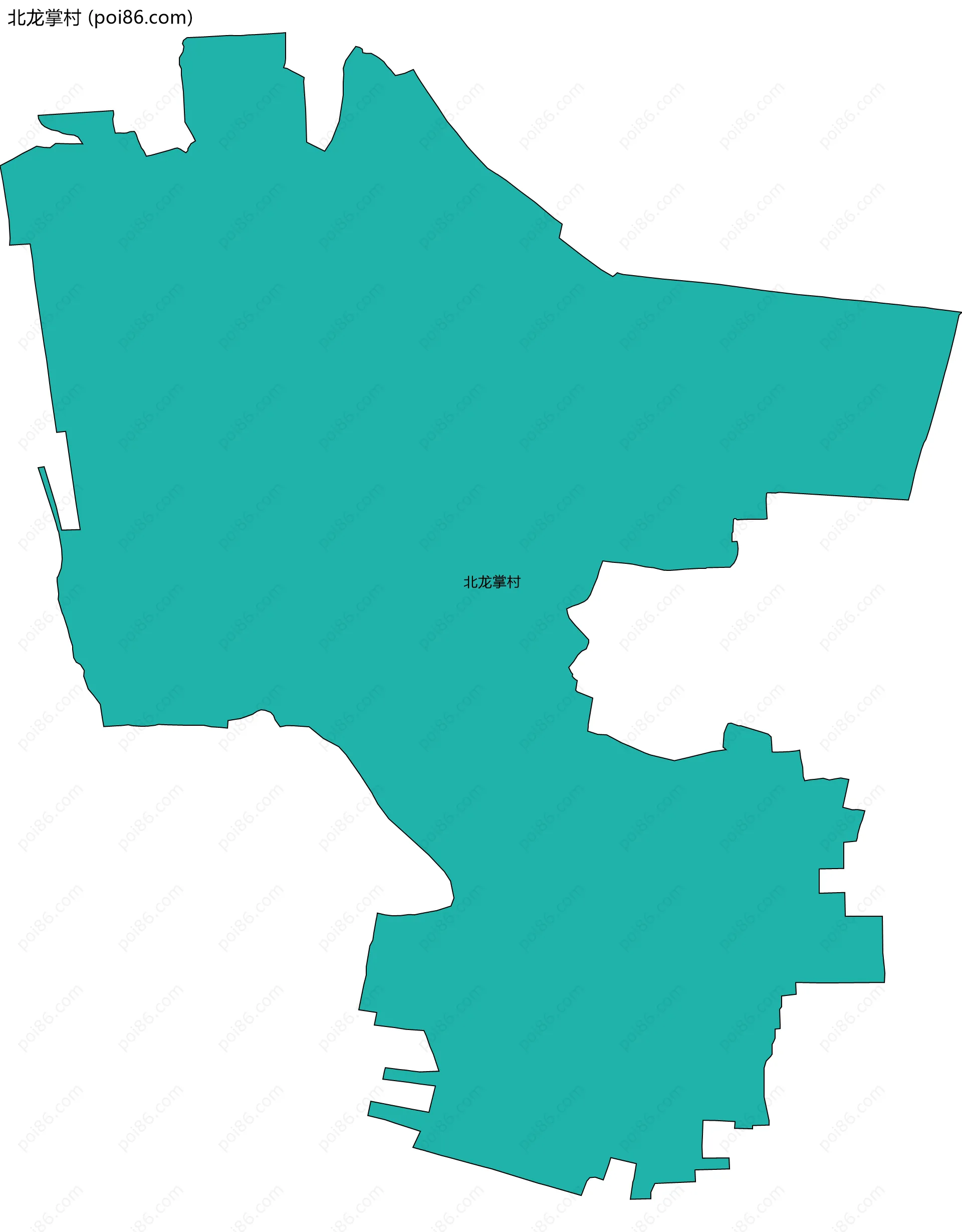 北龙掌村边界地图