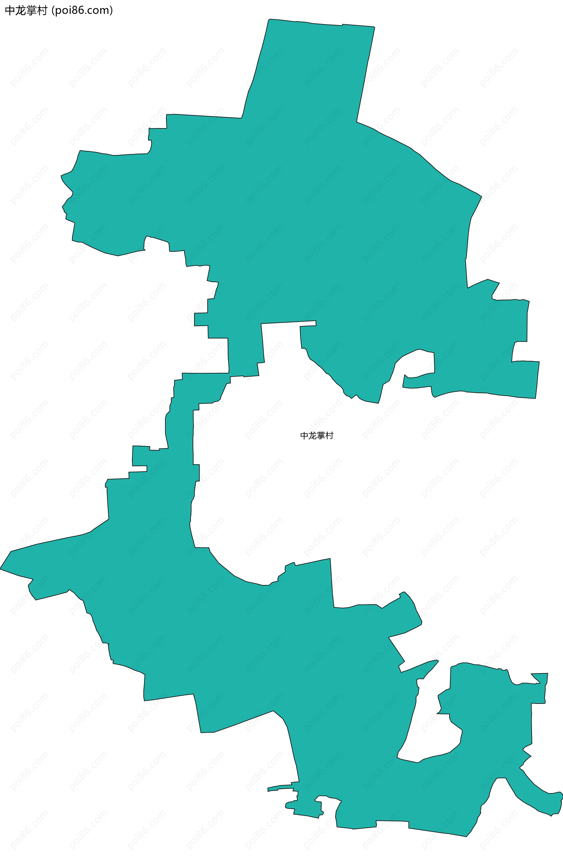 中龙掌村边界地图