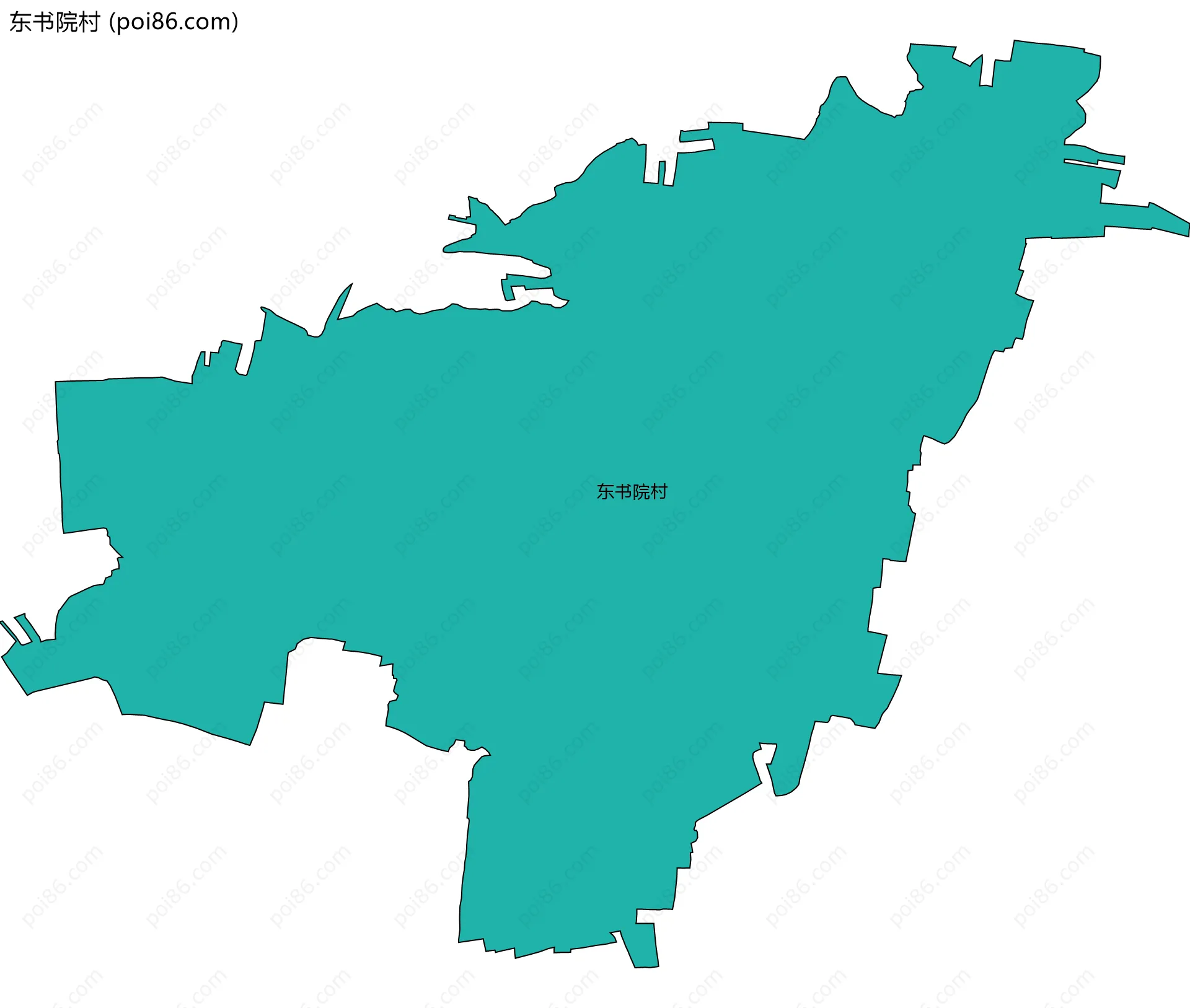 东书院村边界地图